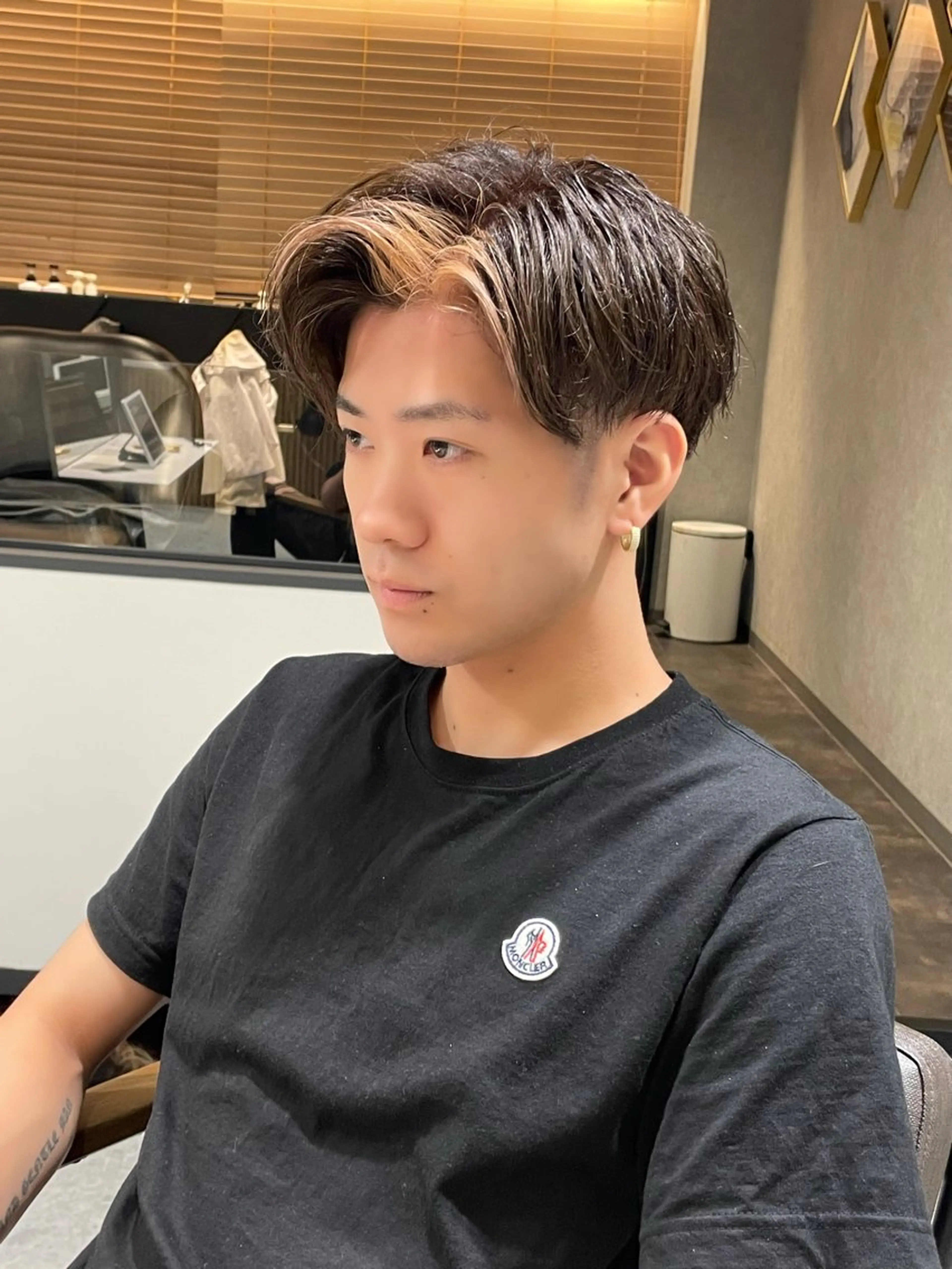 メンズ カット ヘアカラー トリートメント 🌟透明感カラー× 小顔カット いっせいのヘアスタイル