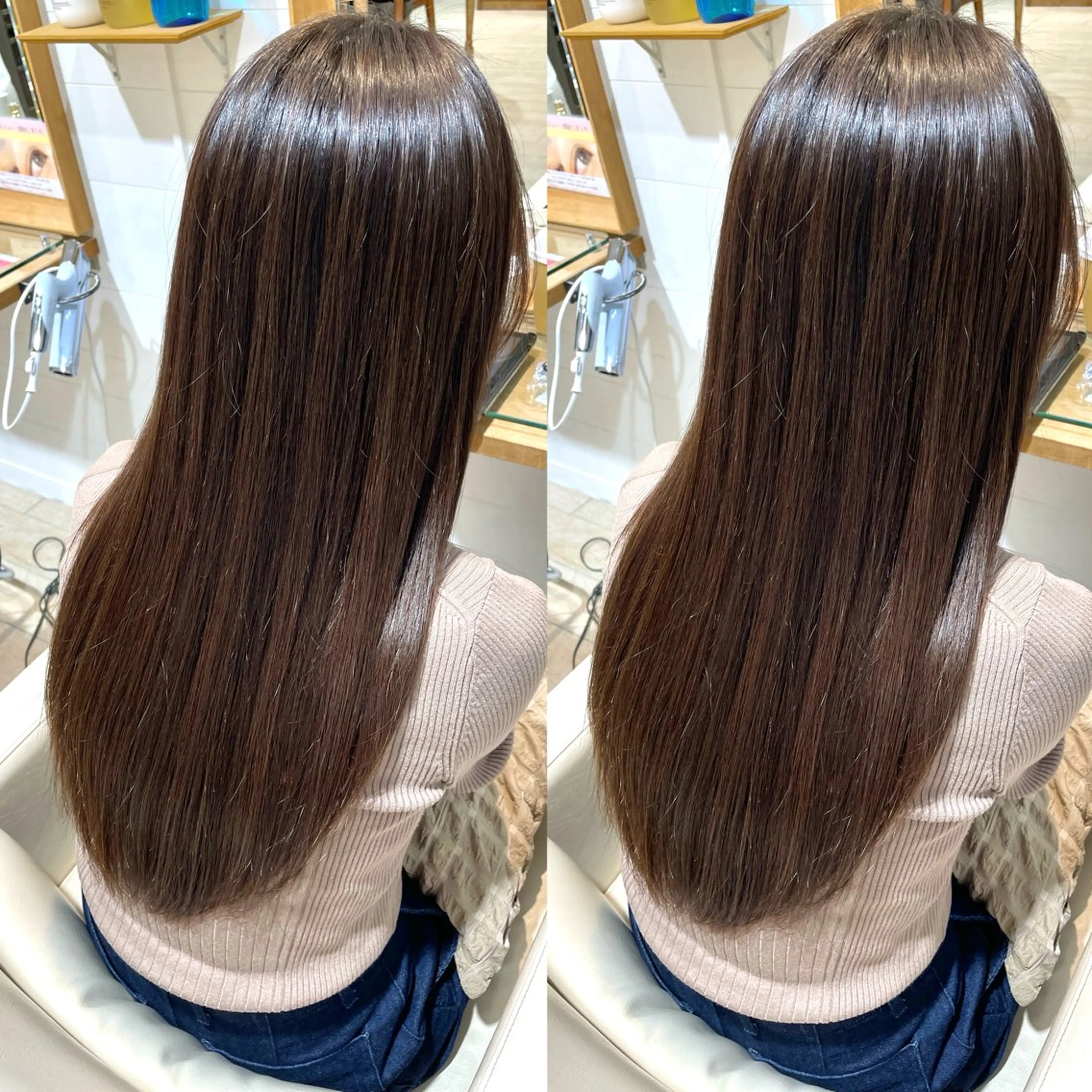 ロング 縮毛矯正 トリートメント 髪質改善矯正/カラー /吉祥寺 mariのヘアスタイル