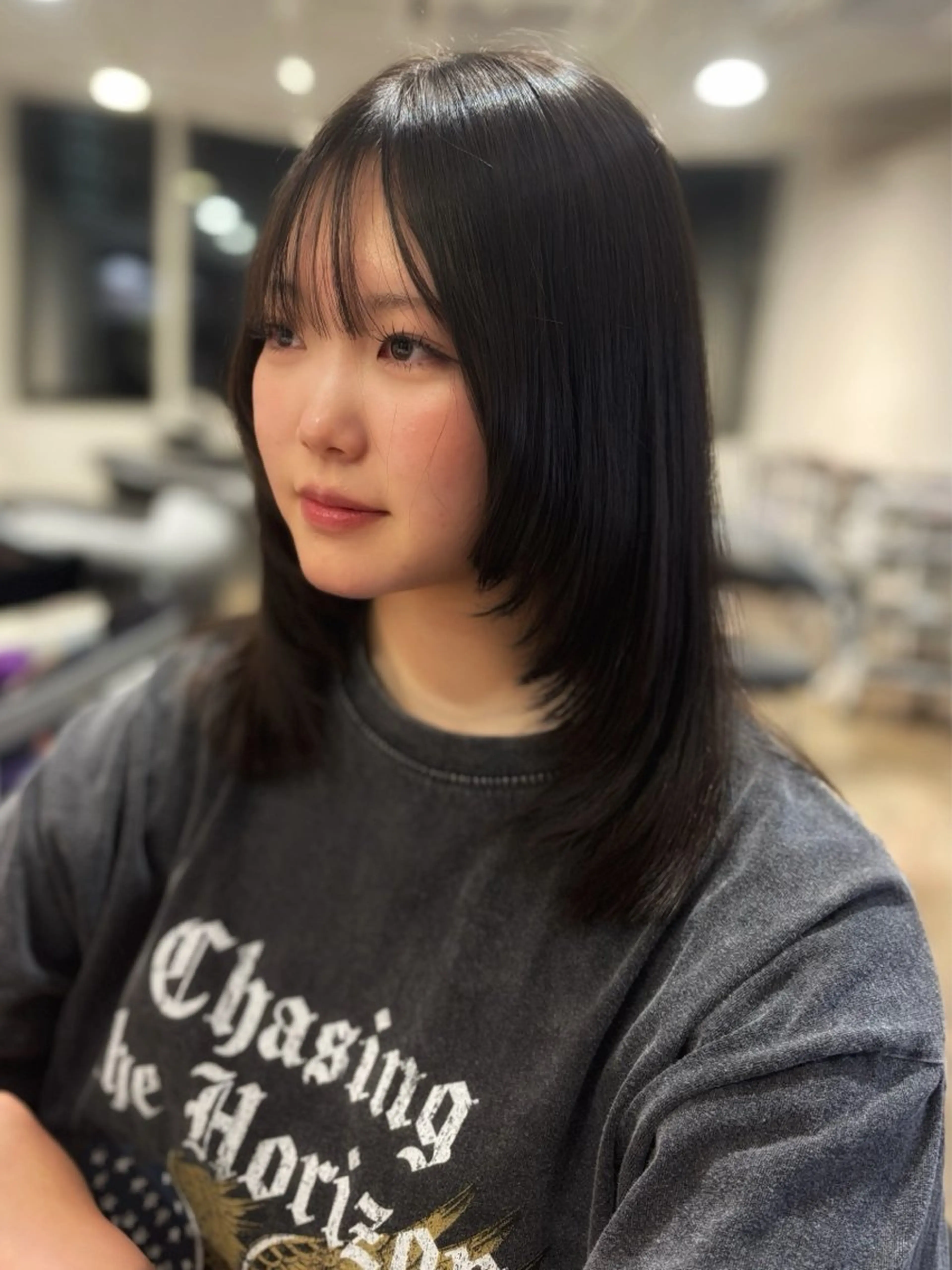 ミディアム レイヤーカット 札幌クロスパーマ /🎀柴田ひな🎀のヘアスタイル