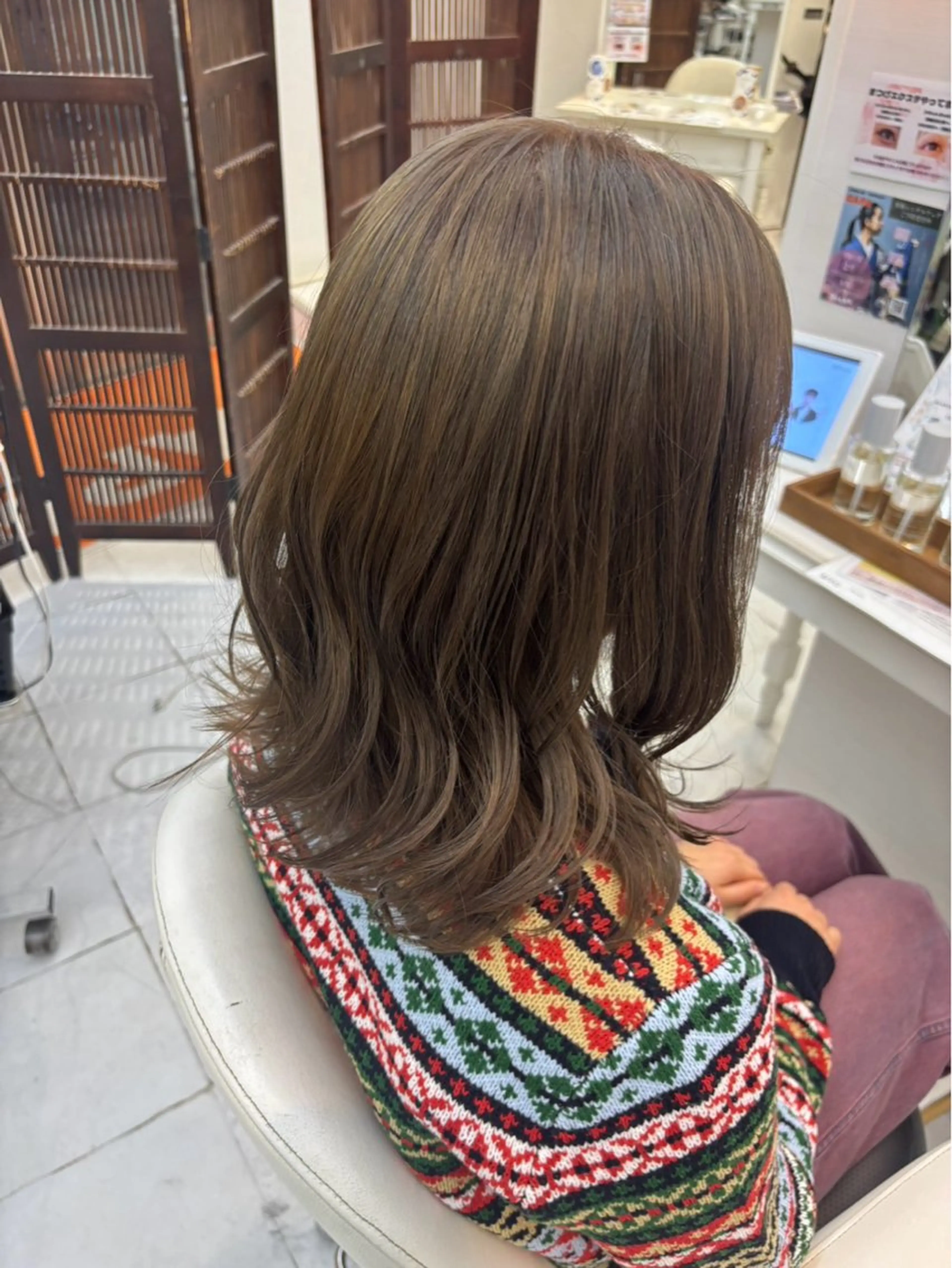ミディアム ヘアカラー 髪質改善🌺堀込 由菜🌺のヘアスタイル