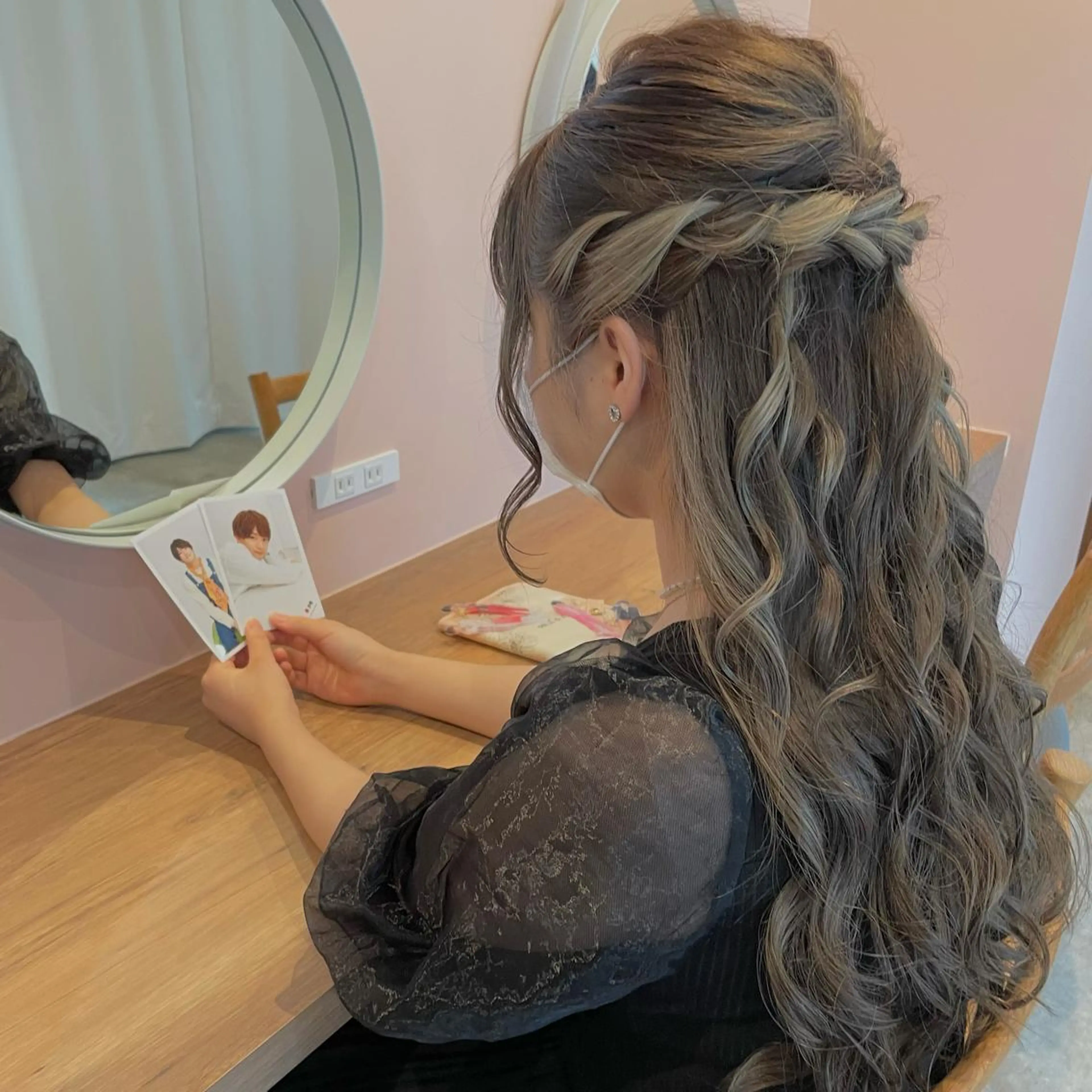 ロング カラー ヘアアレンジ REONA🪽✨薬院 レイヤーカット🫧のヘアスタイル