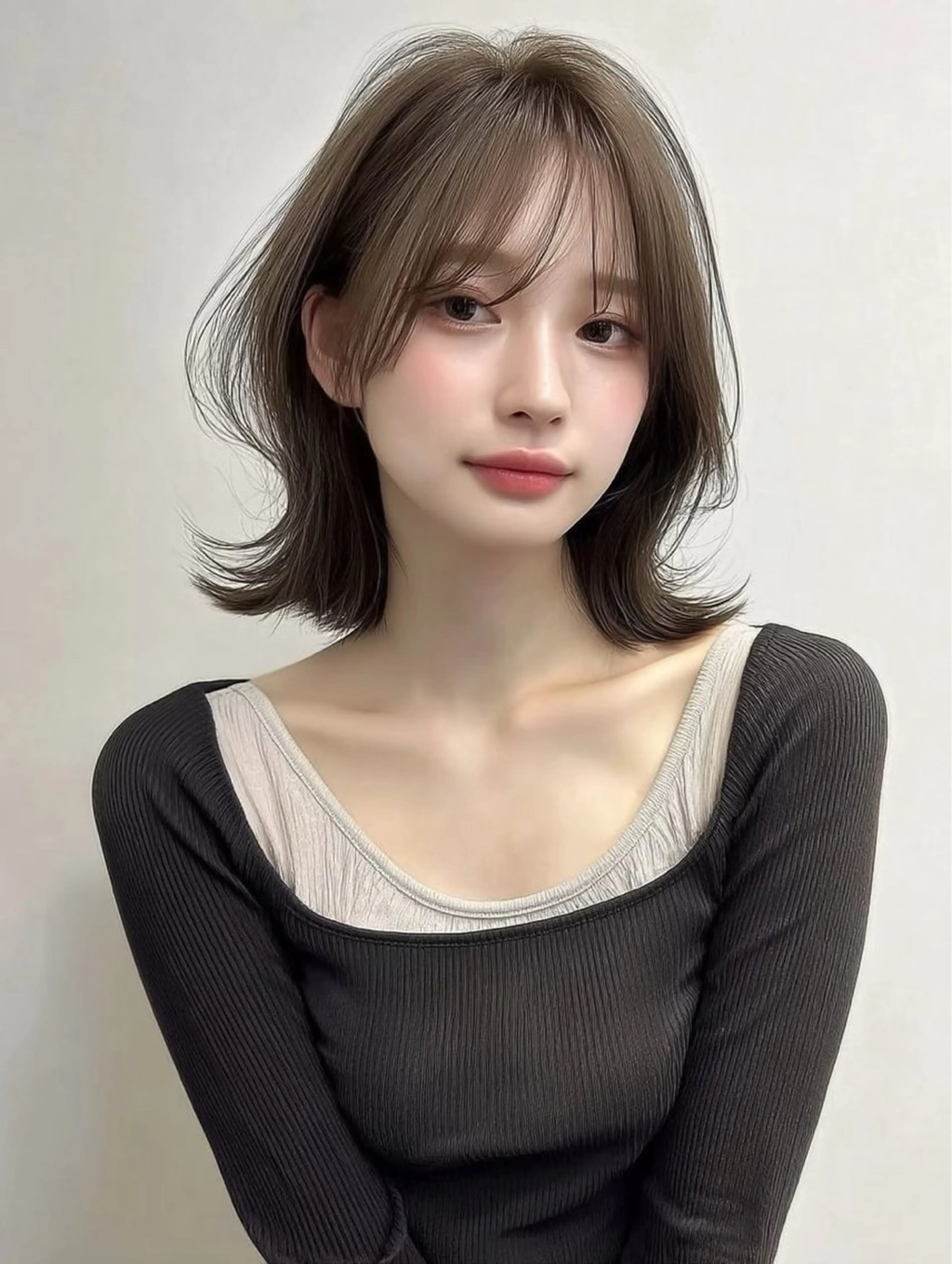 ミディアム カラー カット ヘアカラー トリートメント sasa ササのヘアスタイル