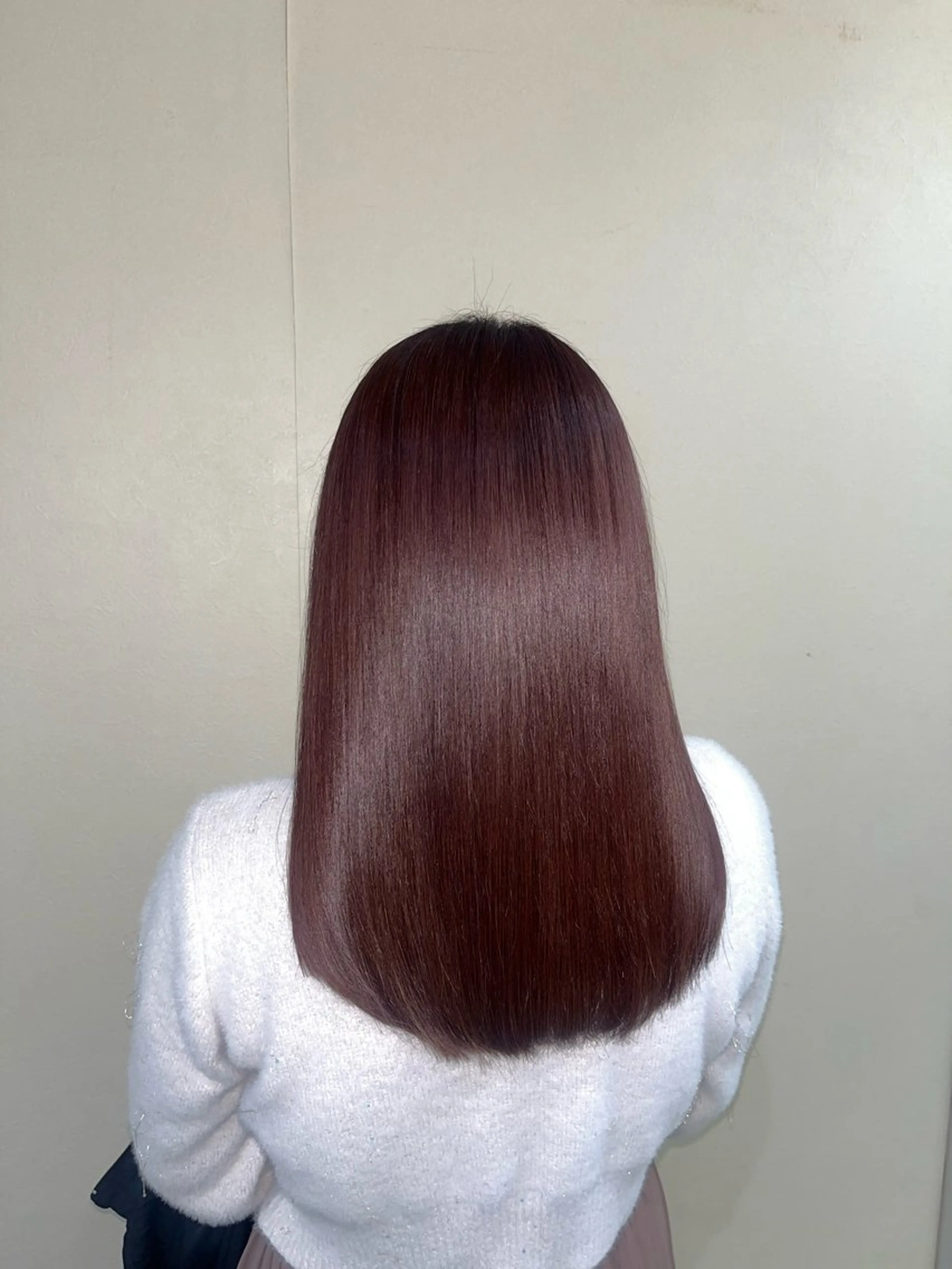 カラー 艶カラー/暗髪/韓国 /エクステ/ムカワのヘアスタイル