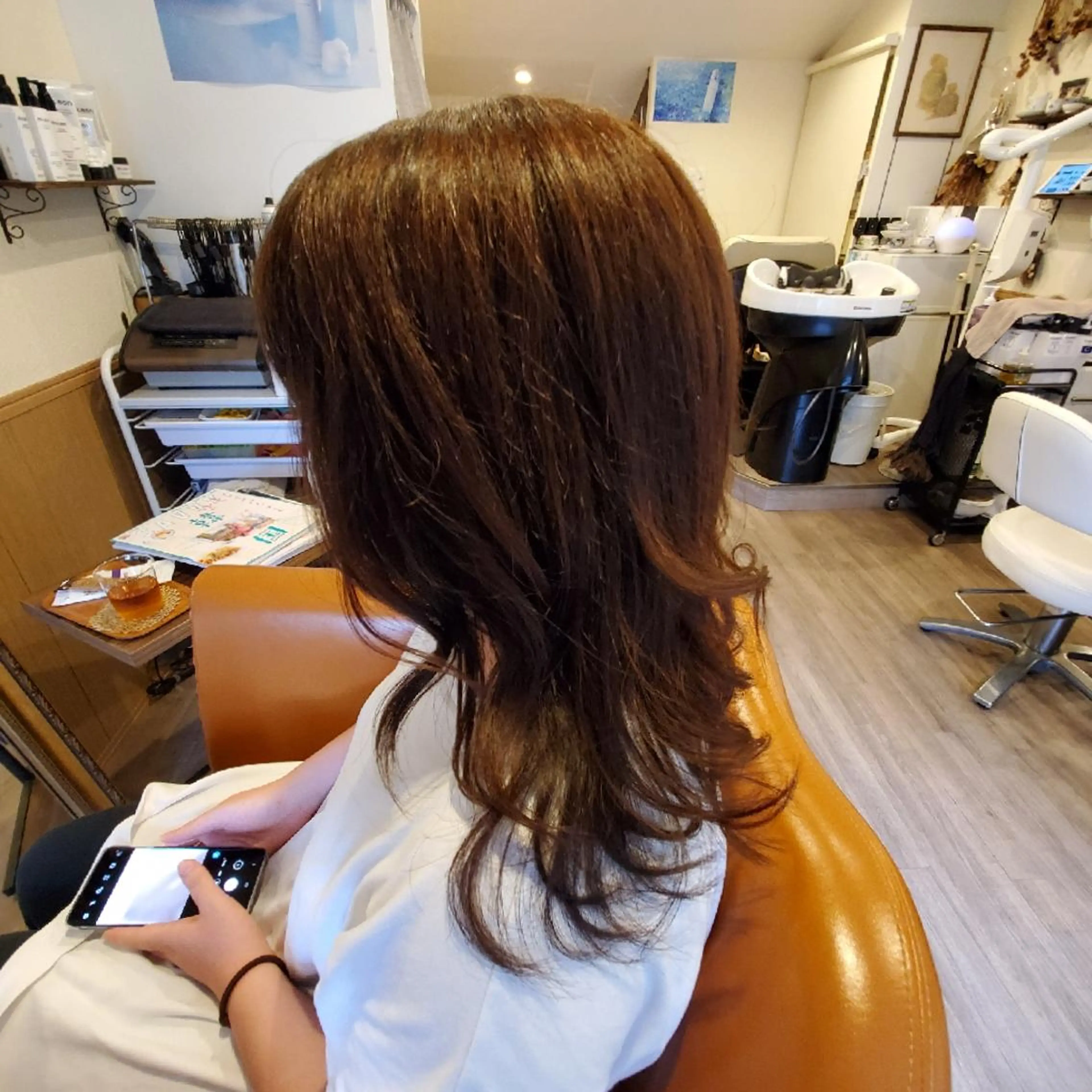 カラー ロング アディクシーカラー ブリーチ イルミナカラー 外国人風カラー トリートメント カット ヘアカラー トリートメント spa hair  ark 富井直美のヘアスタイル