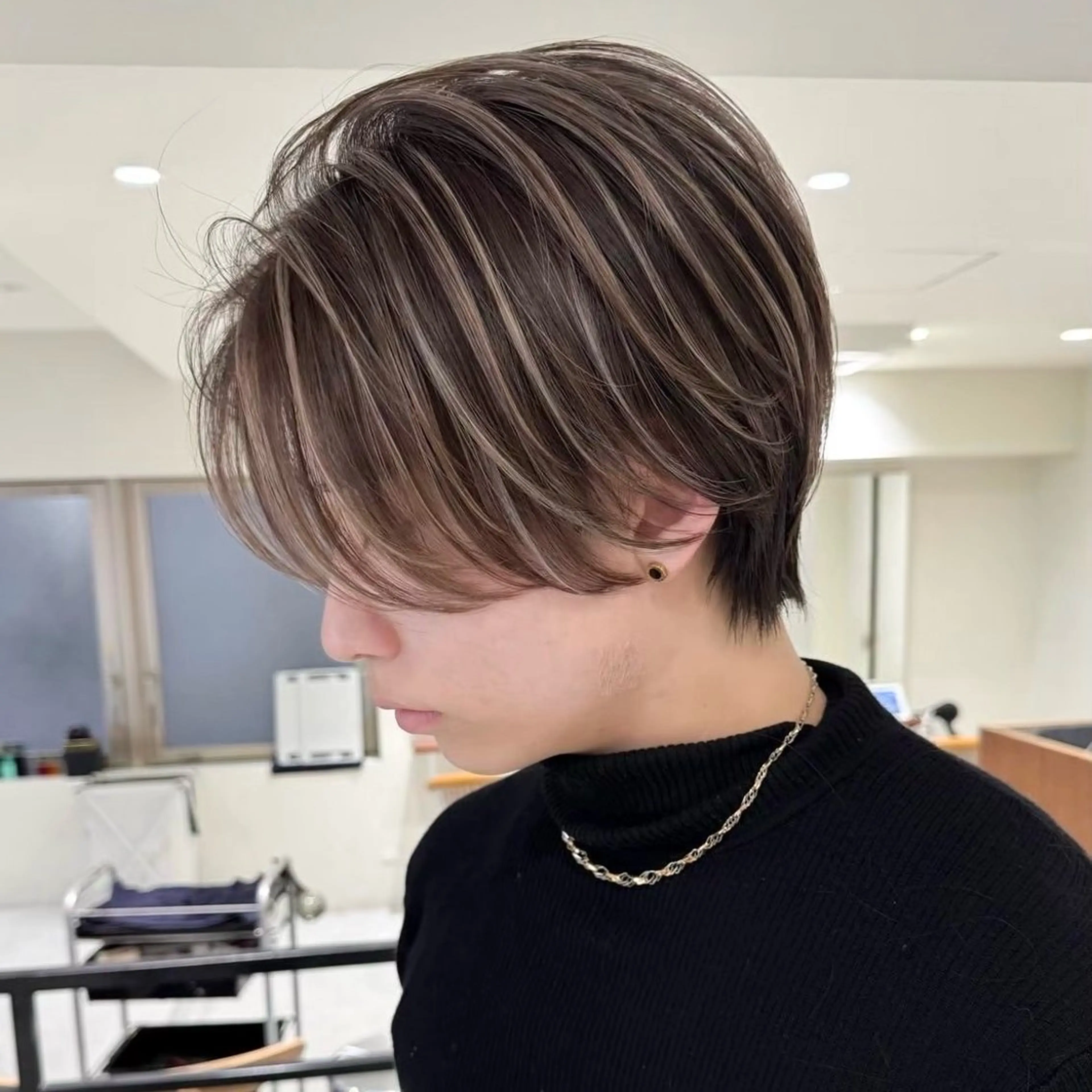 メンズカット＋メンズハイライトの写真