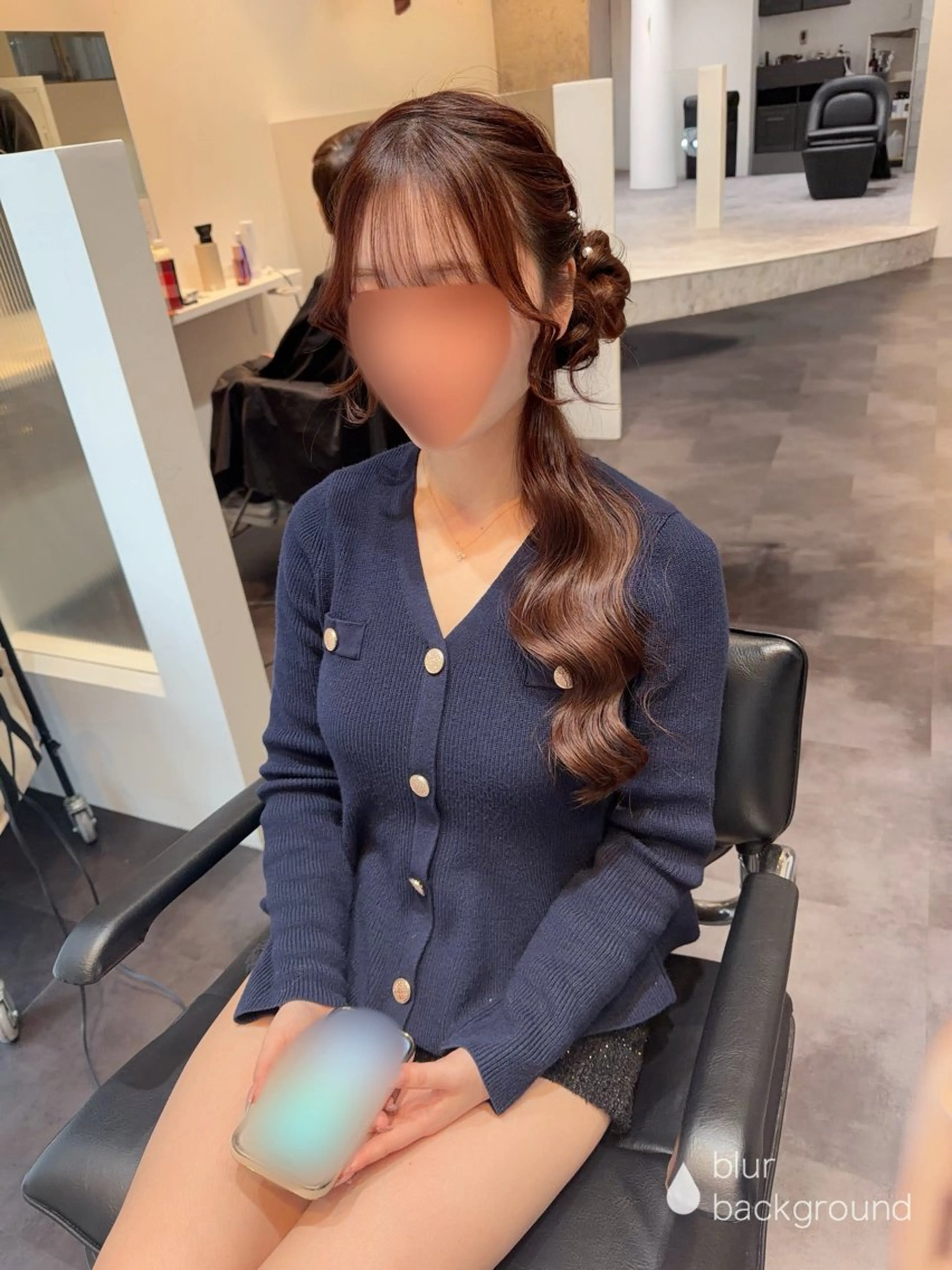 ロング ヘアアレンジ お団子ヘア ヘアセット ヘアアレンジ/ カラー/hazukiのヘアスタイル