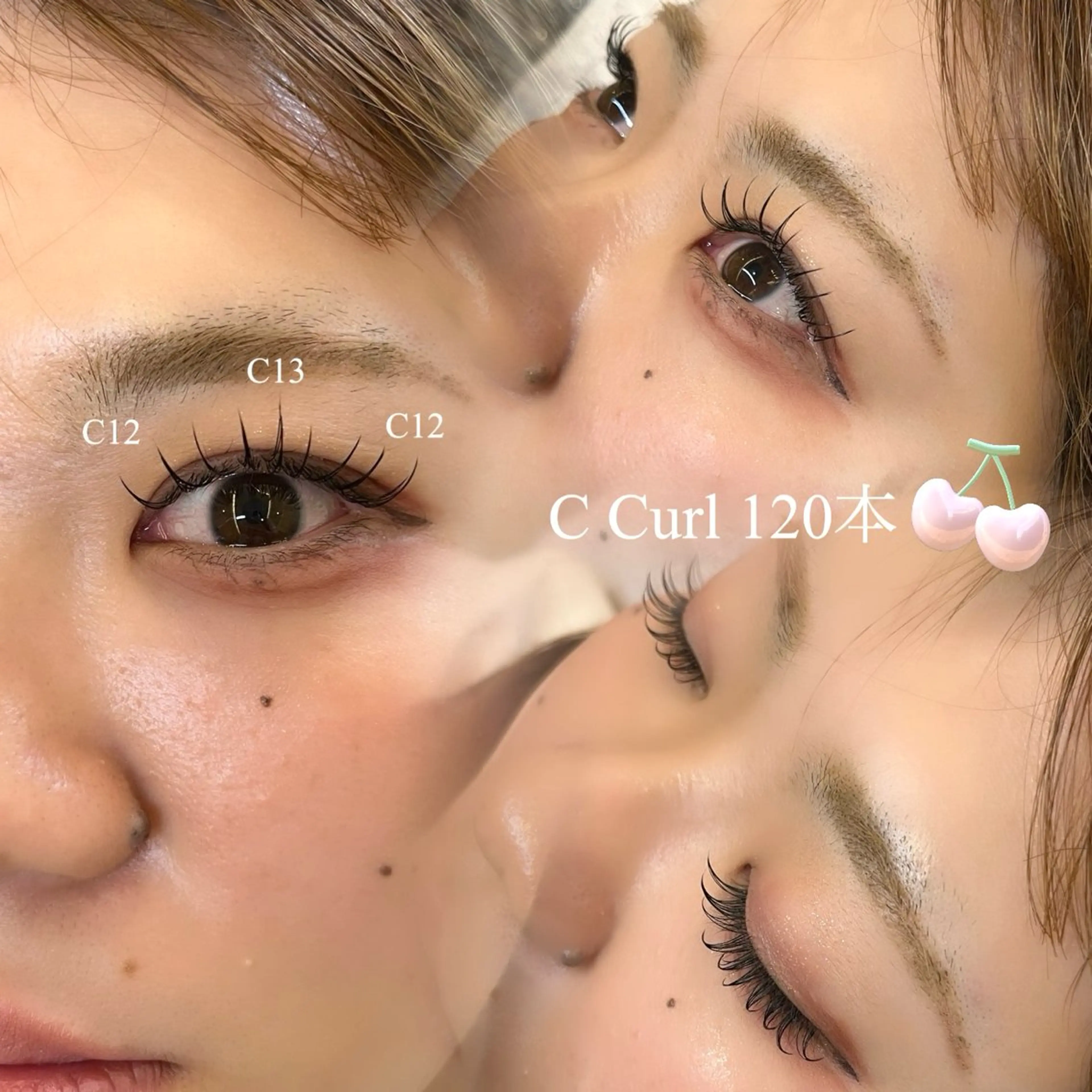マツエク・マツパ Cカール フラットラッシュ Moka Oui伊勢崎店のマツエク・マツパデザイン
