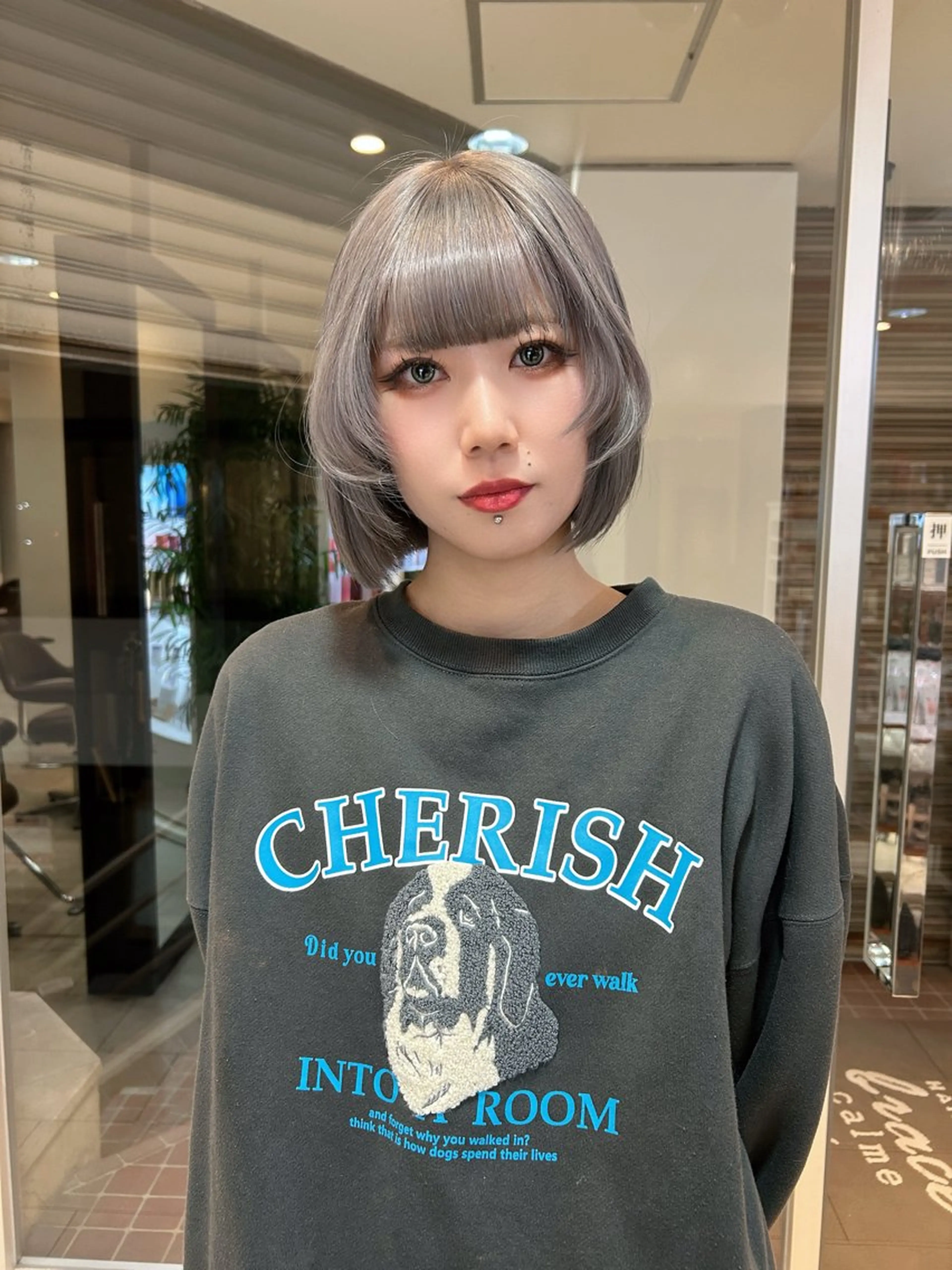 ミディアム カラー ヘアカラー トリートメント 甲斐 司のヘアスタイル