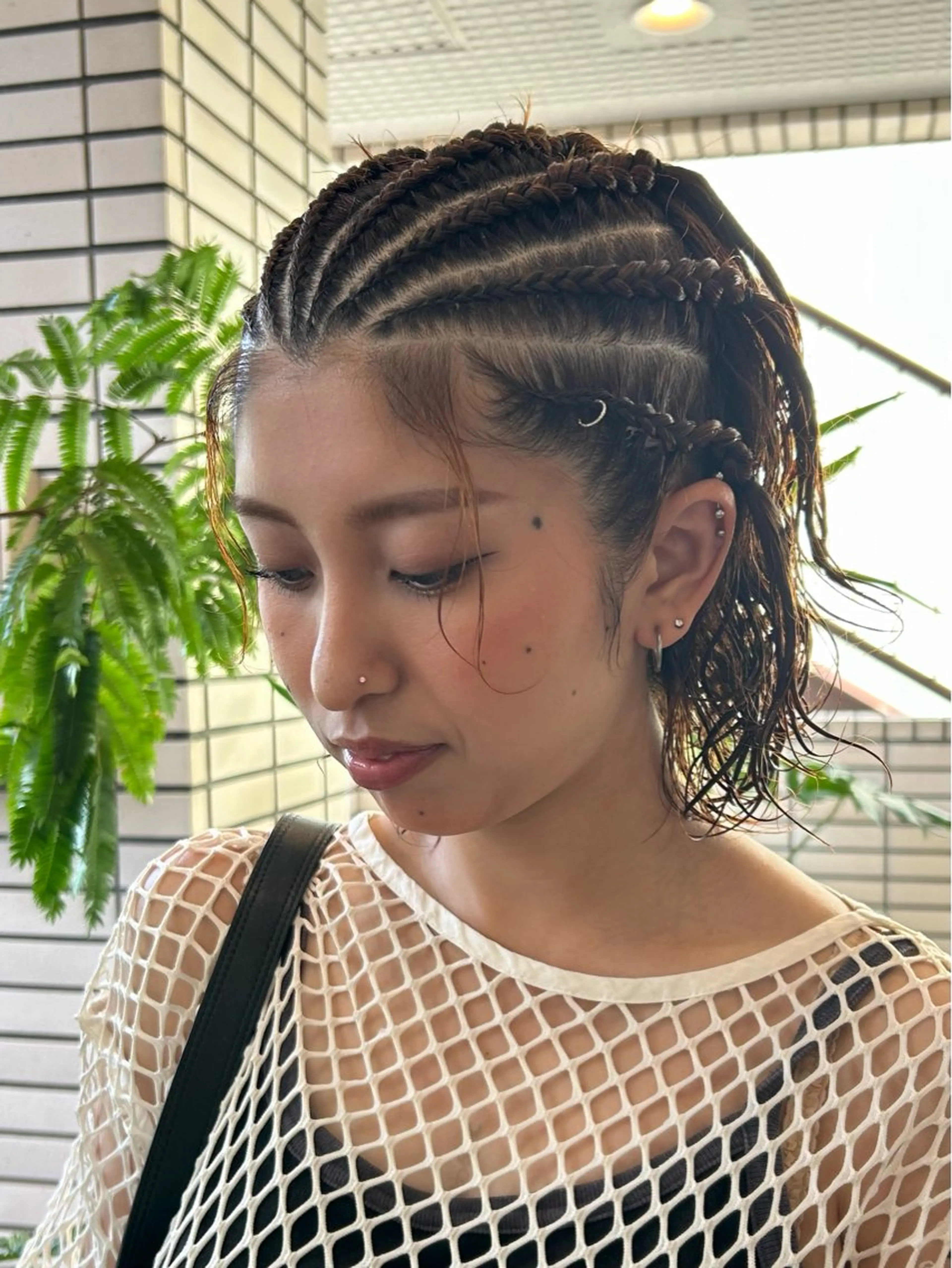 ミディアム ヘアセット 艶カラー/レイヤー /メンズ/マツエクのヘアスタイル