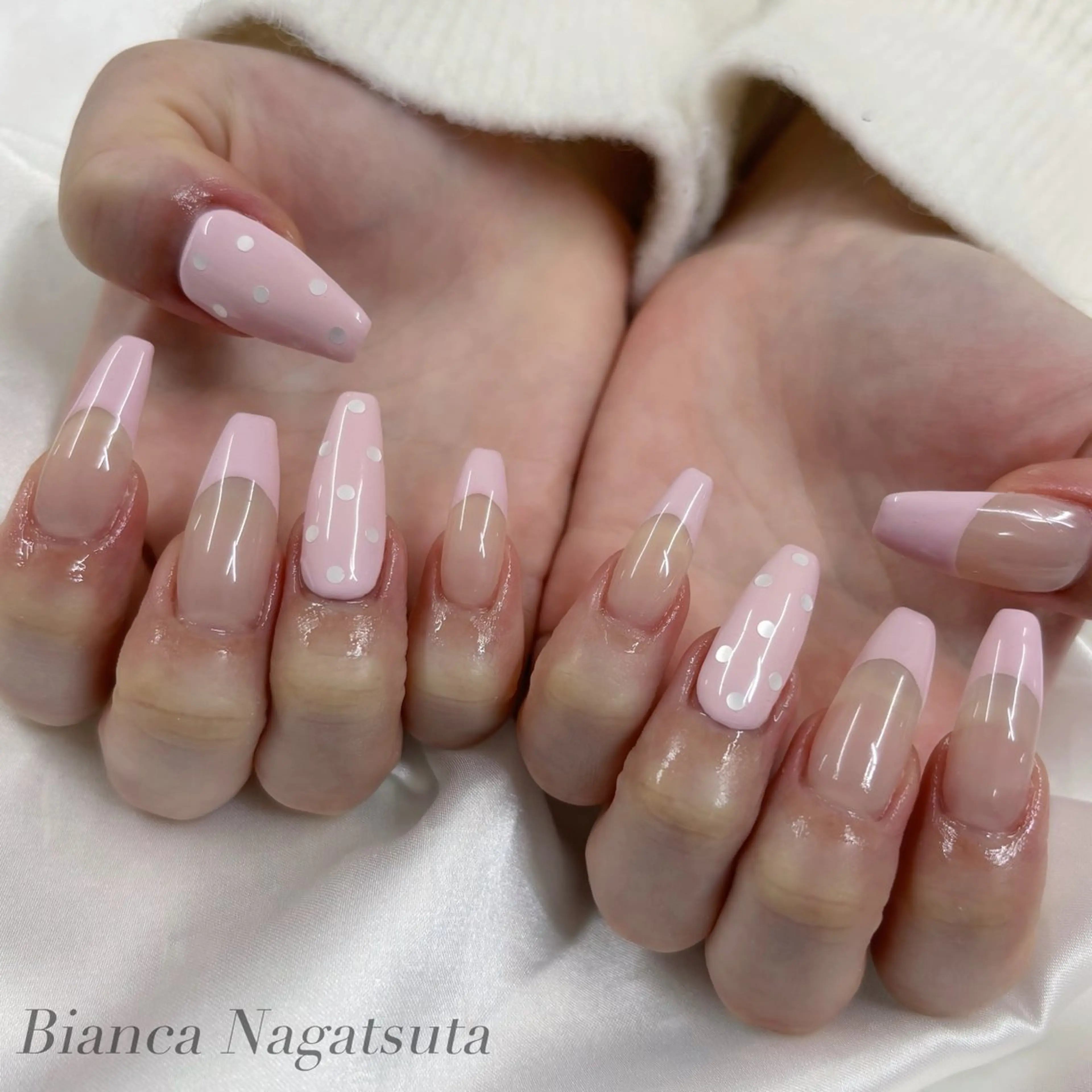 ネイル ハンドネイル Bianca長津田 Mukae⋆.✶🖤のネイルデザイン