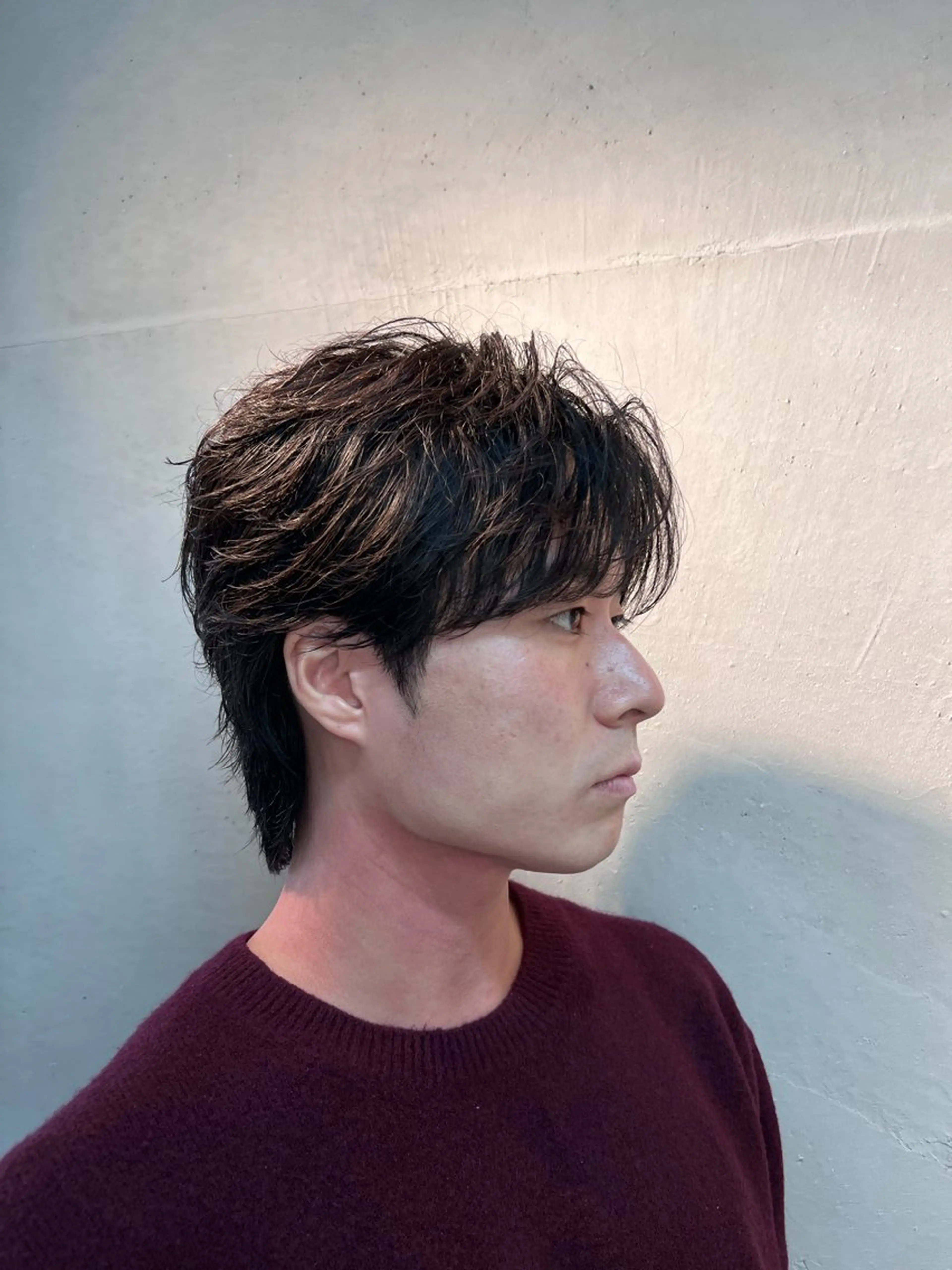 ショート パーマ メンズ センターパート メンズパーマ ニュアンスパーマ スパイラルパーマ 💥メンズパーマ /表参道/モント💥のヘアスタイル