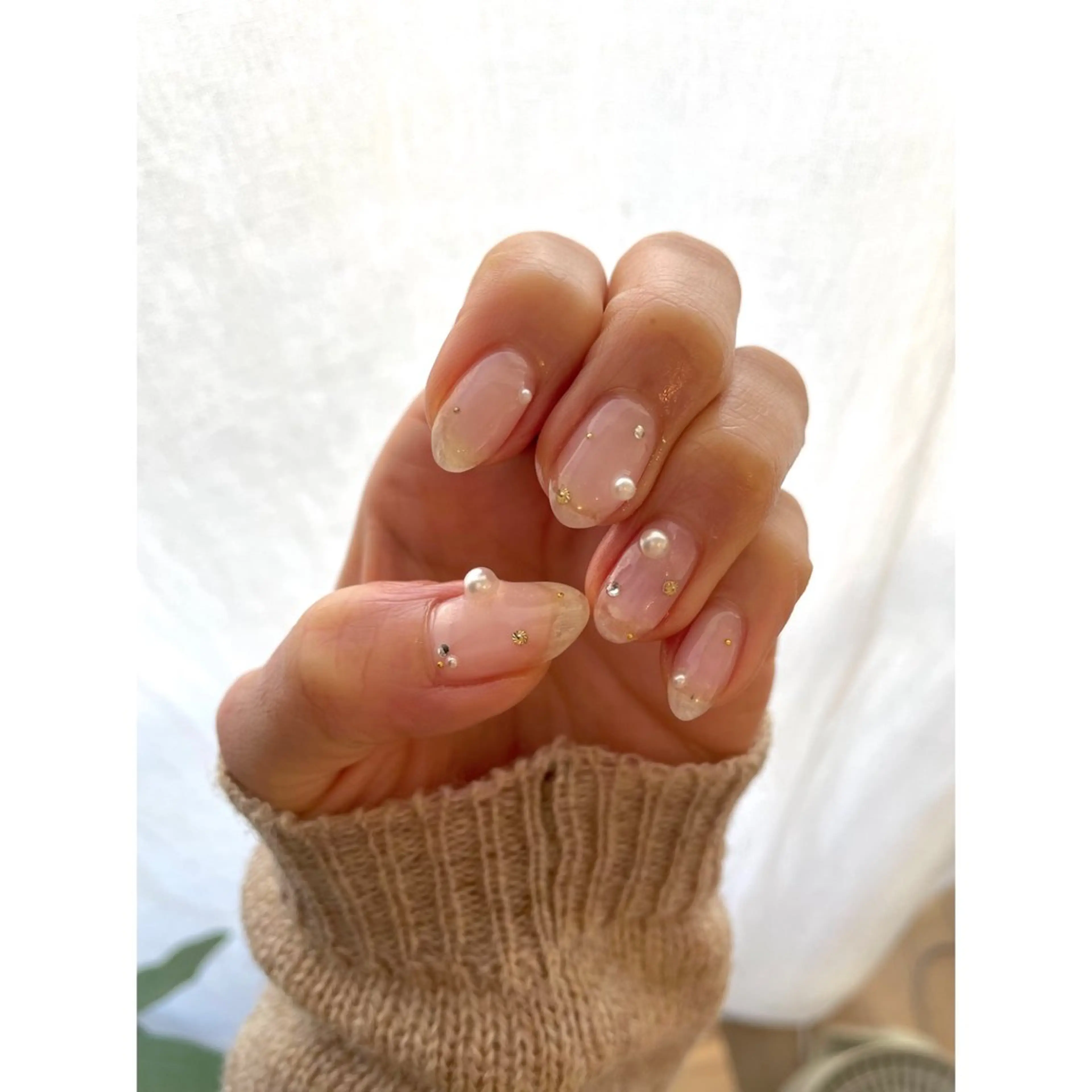 ネイル ハンドネイル 𖡼 yumenoのネイルデザイン