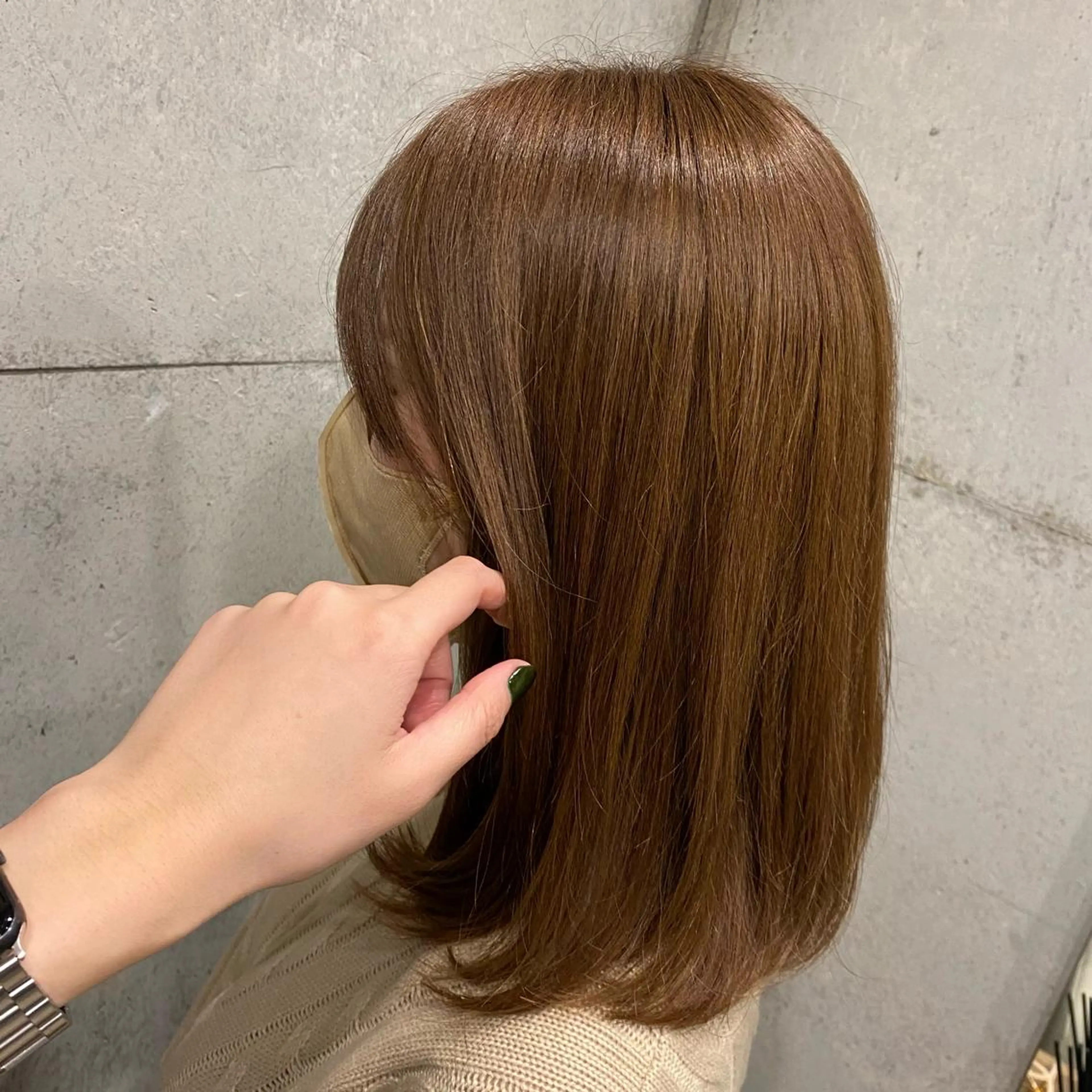 ミディアム 後藤 千絵のヘアスタイル