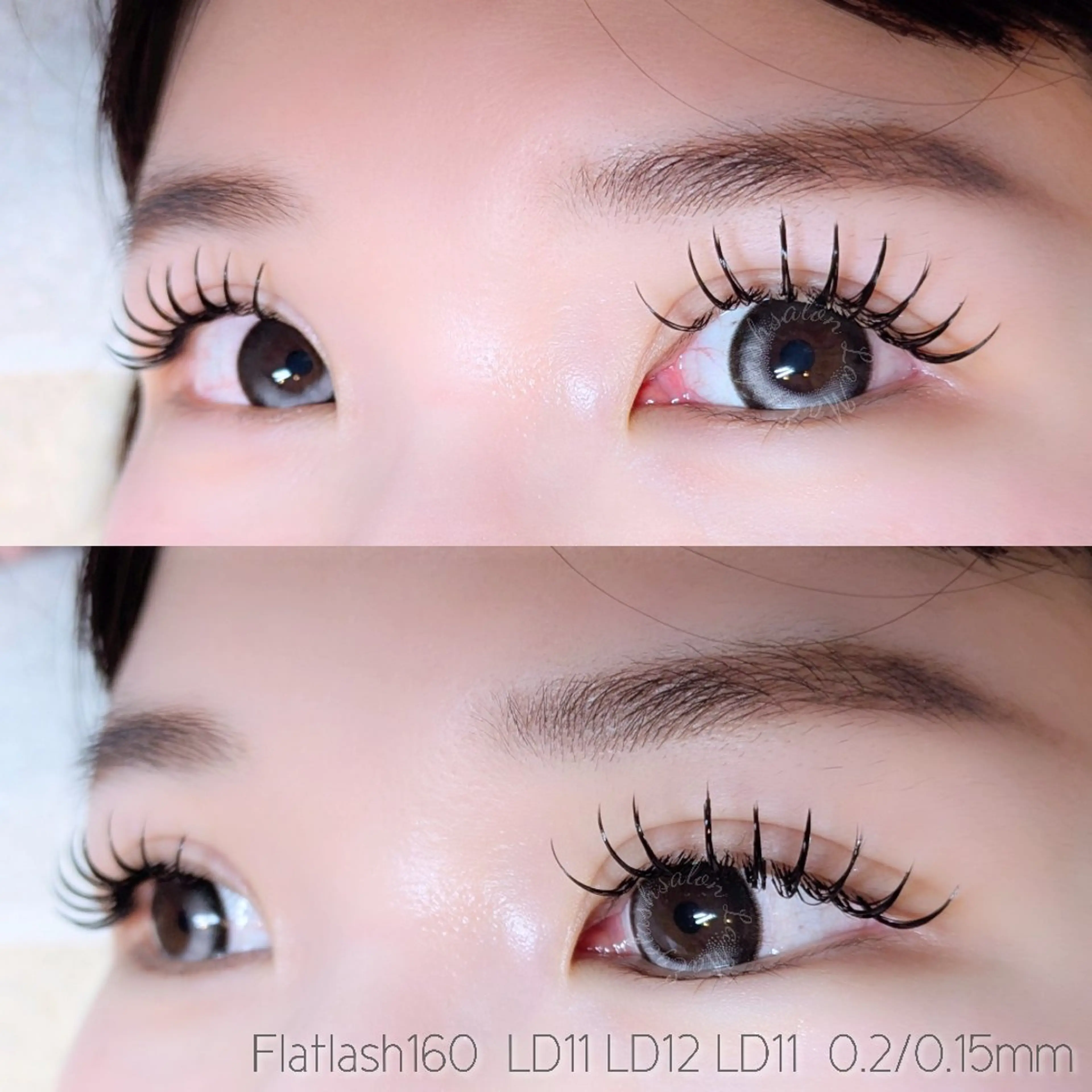 マツエク・マツパ 束感まつ毛 Dカール フラットラッシュ LaMa. Yのマツエク・マツパデザイン