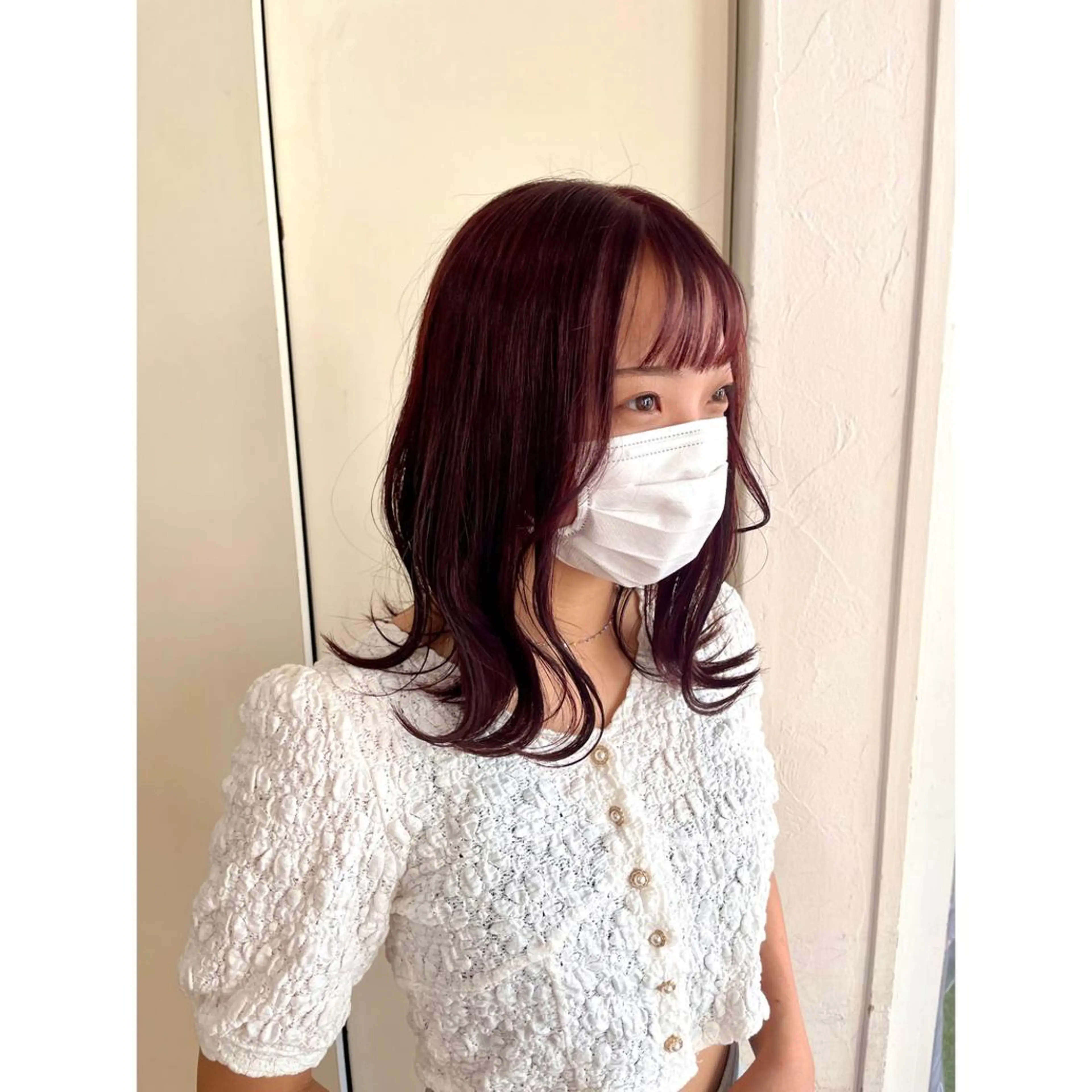 ミディアム カラー ヘアアレンジ カット ヘアカラー トリートメント 🦋エクステ/透明感 カラー🦋宮川莉央のヘアスタイル