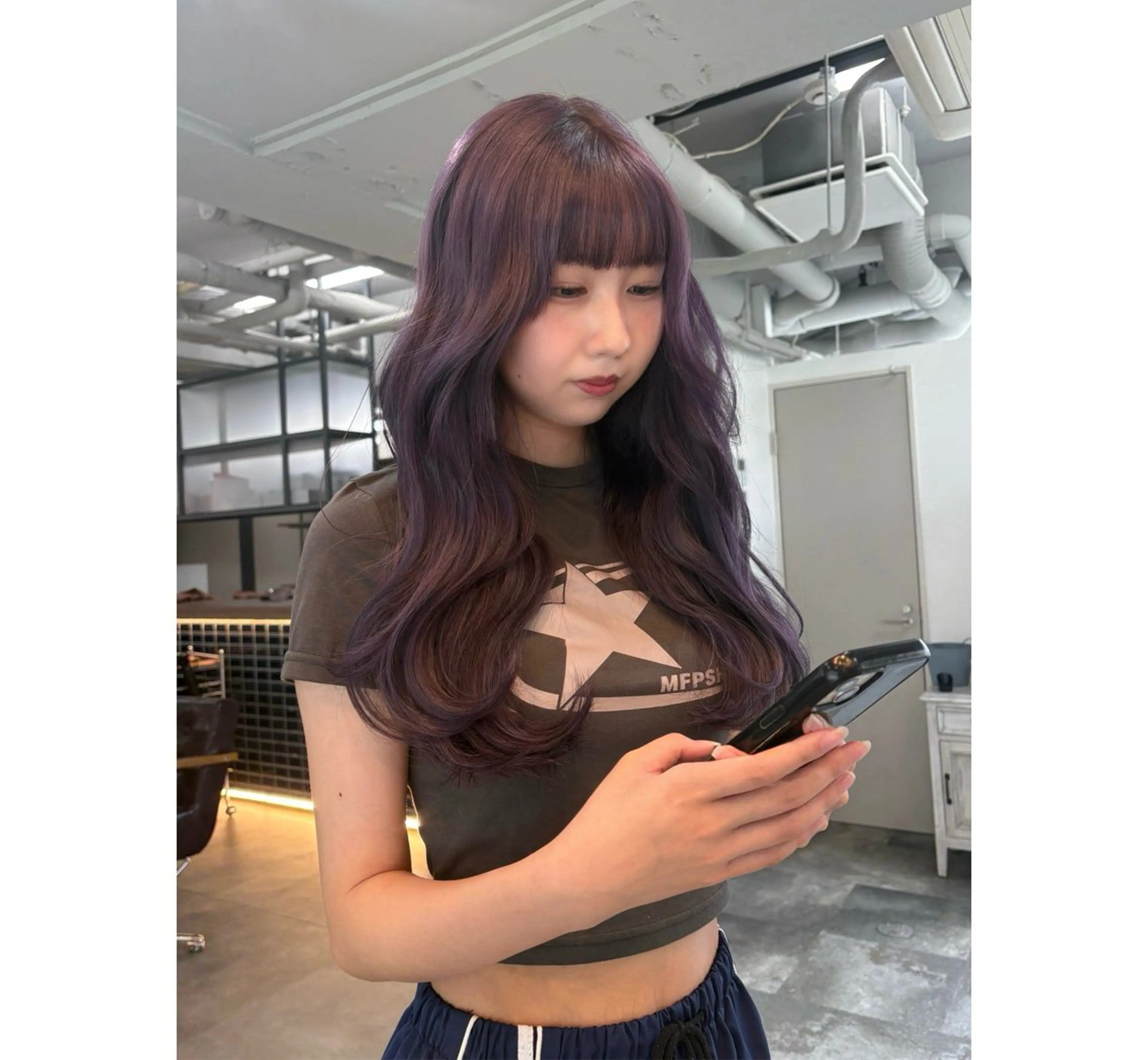 ロング カラー 韓国レイヤー/透明感 ♡YUUNAのヘアスタイル