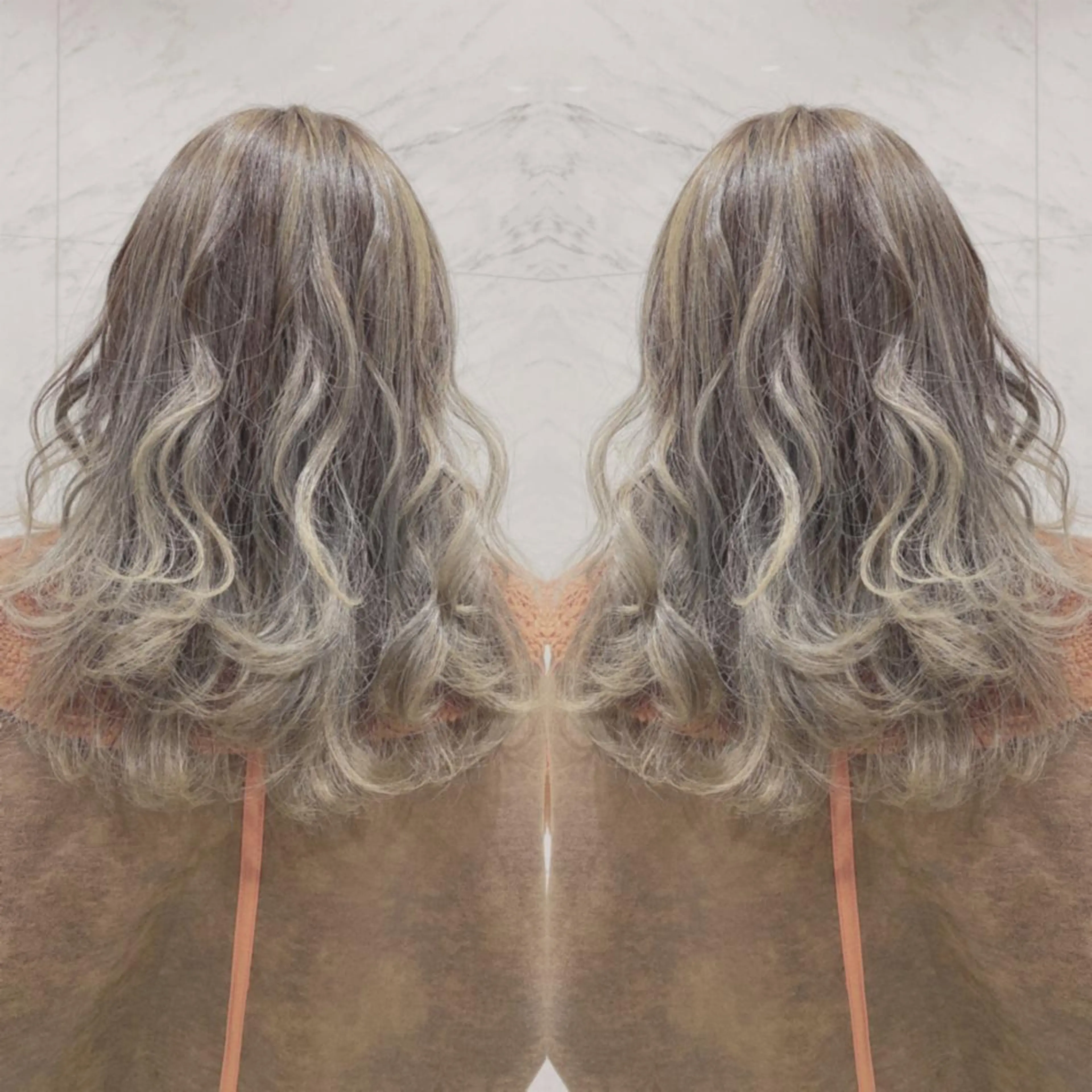 ロング カラー ヘアカラー 重政 和樹のヘアスタイル