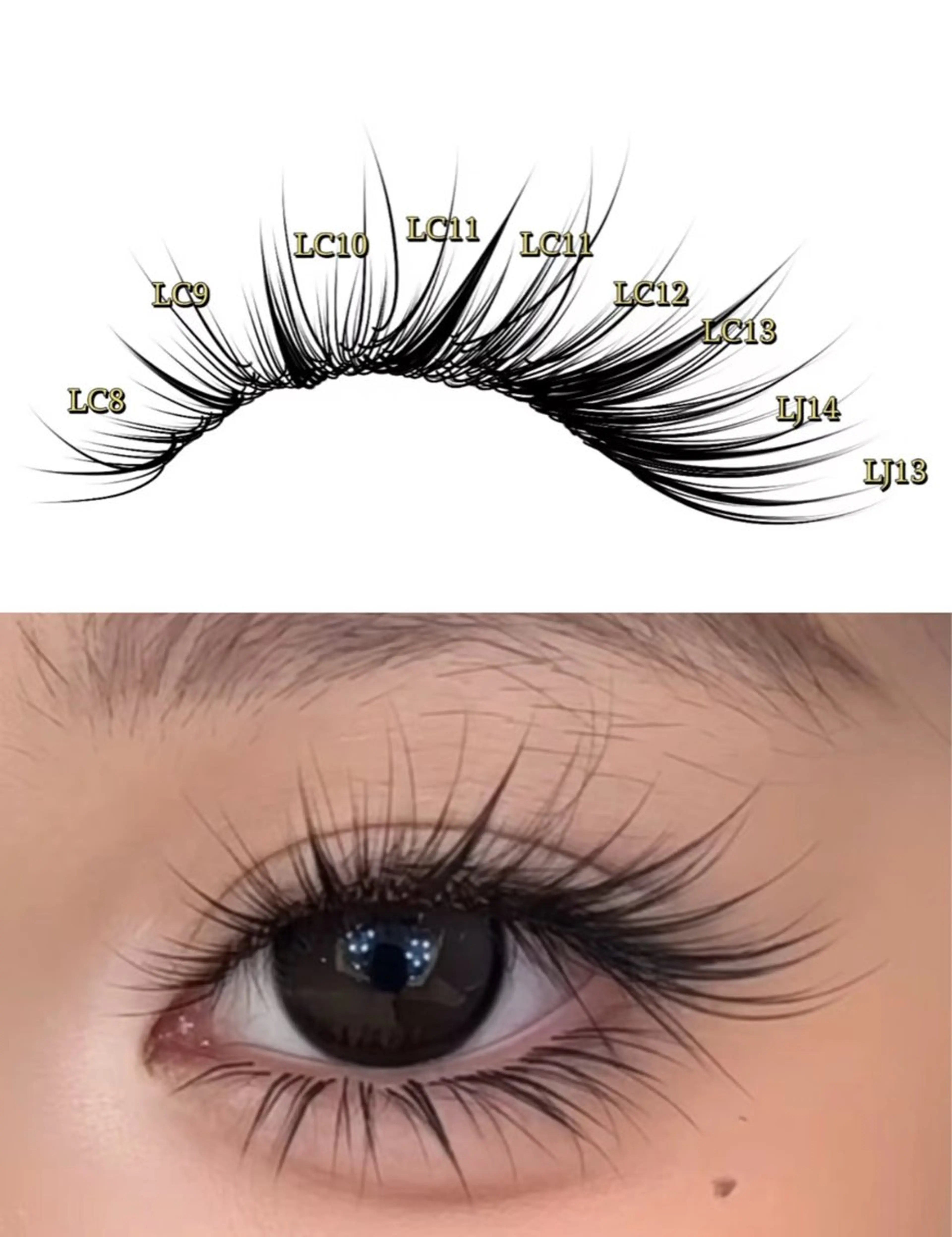 マツエク・マツパ 下まつげエクステ S+asakusa アイラッシュ&リフトのマツエク・マツパデザイン