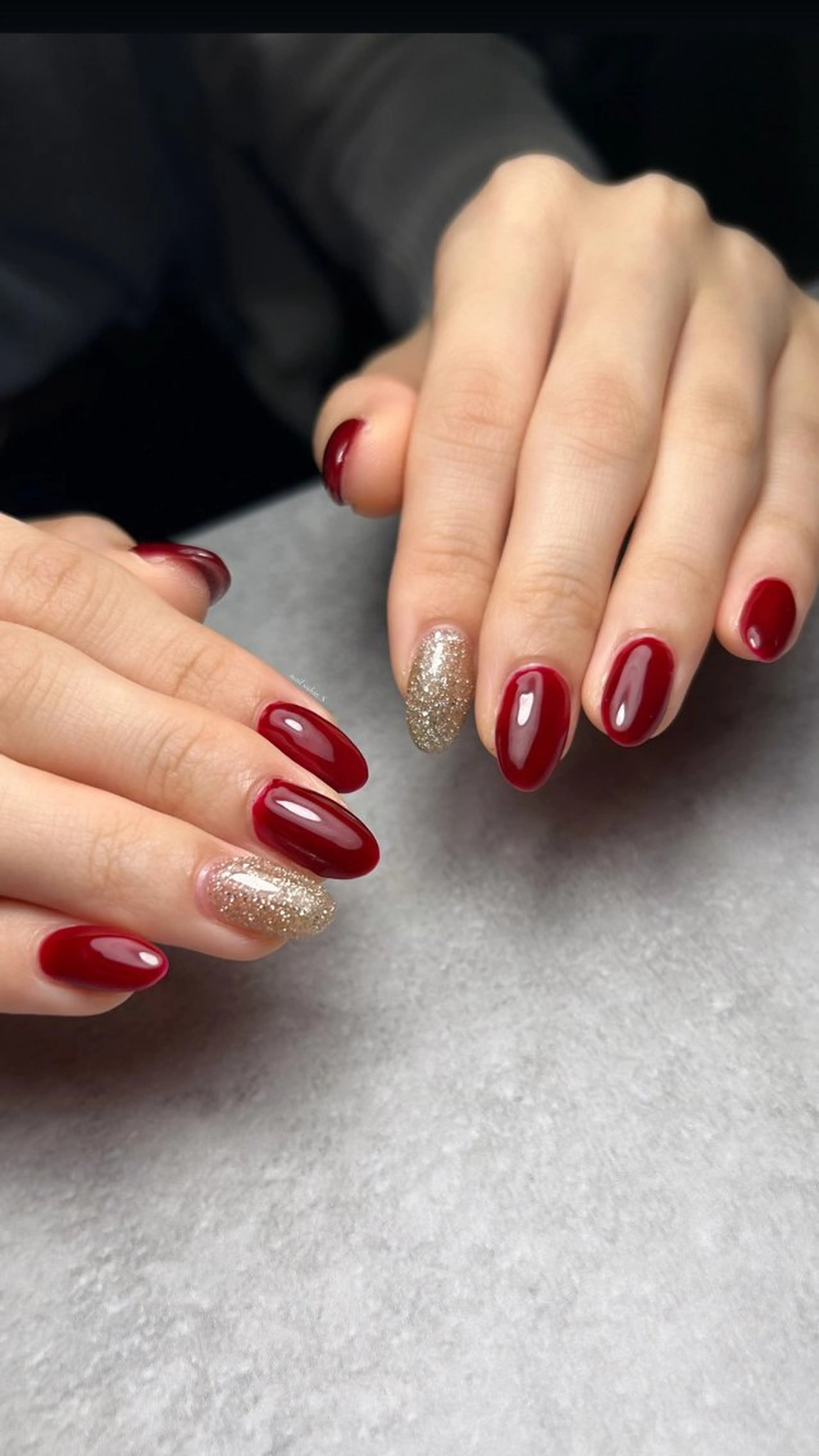 ネイル ラメ(グリッター) ハンドネイル 関山 志乃のネイルデザイン