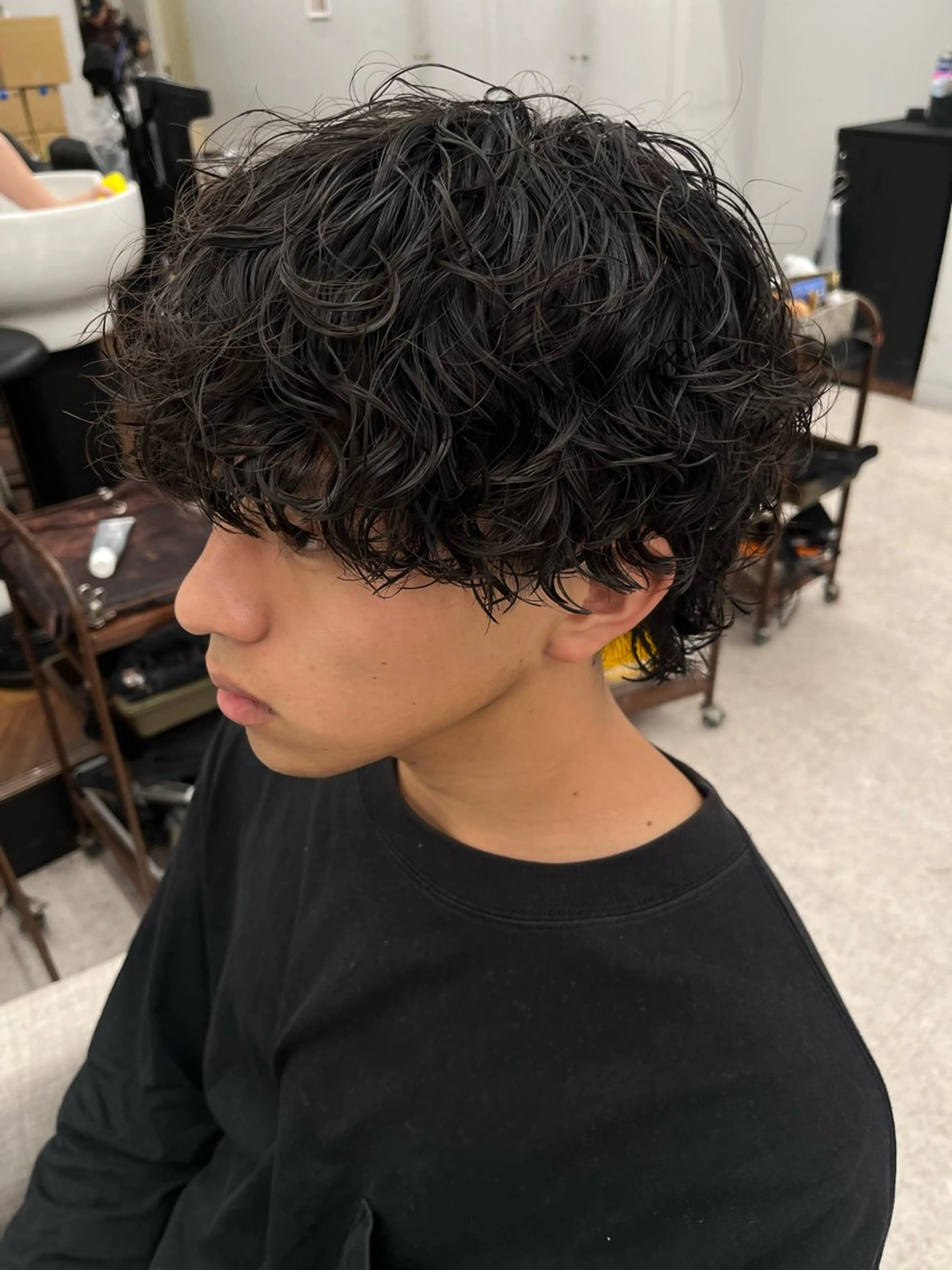 パーマ メンズ カット パーマ 🍐シャドウパーマ メンズ特化/守岡🍐のヘアスタイル