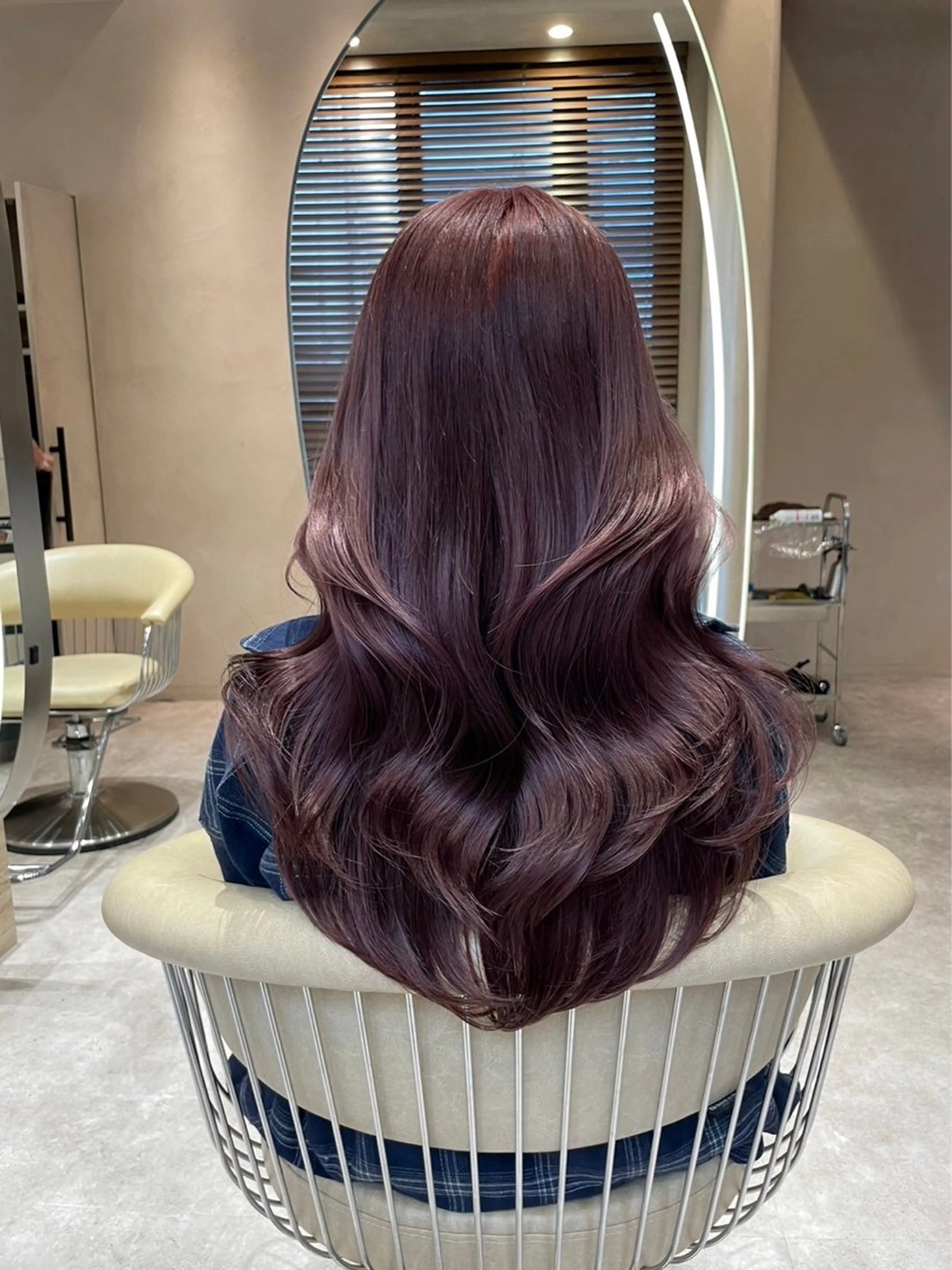 セミロング カラー 艶髪レイヤー AZUSAのヘアスタイル