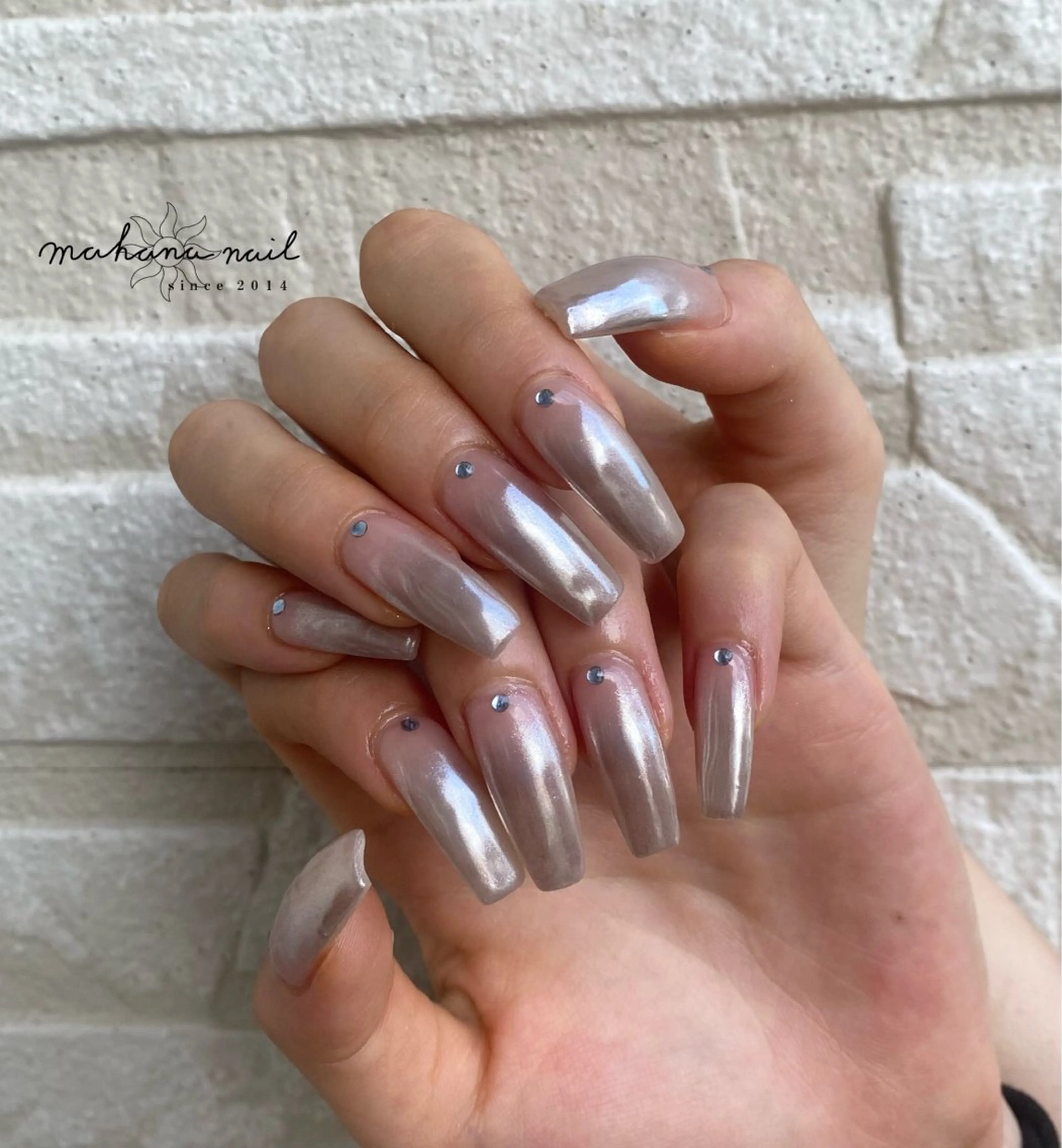 ネイル ロングネイル ハンドネイル mahana nailのネイルデザイン