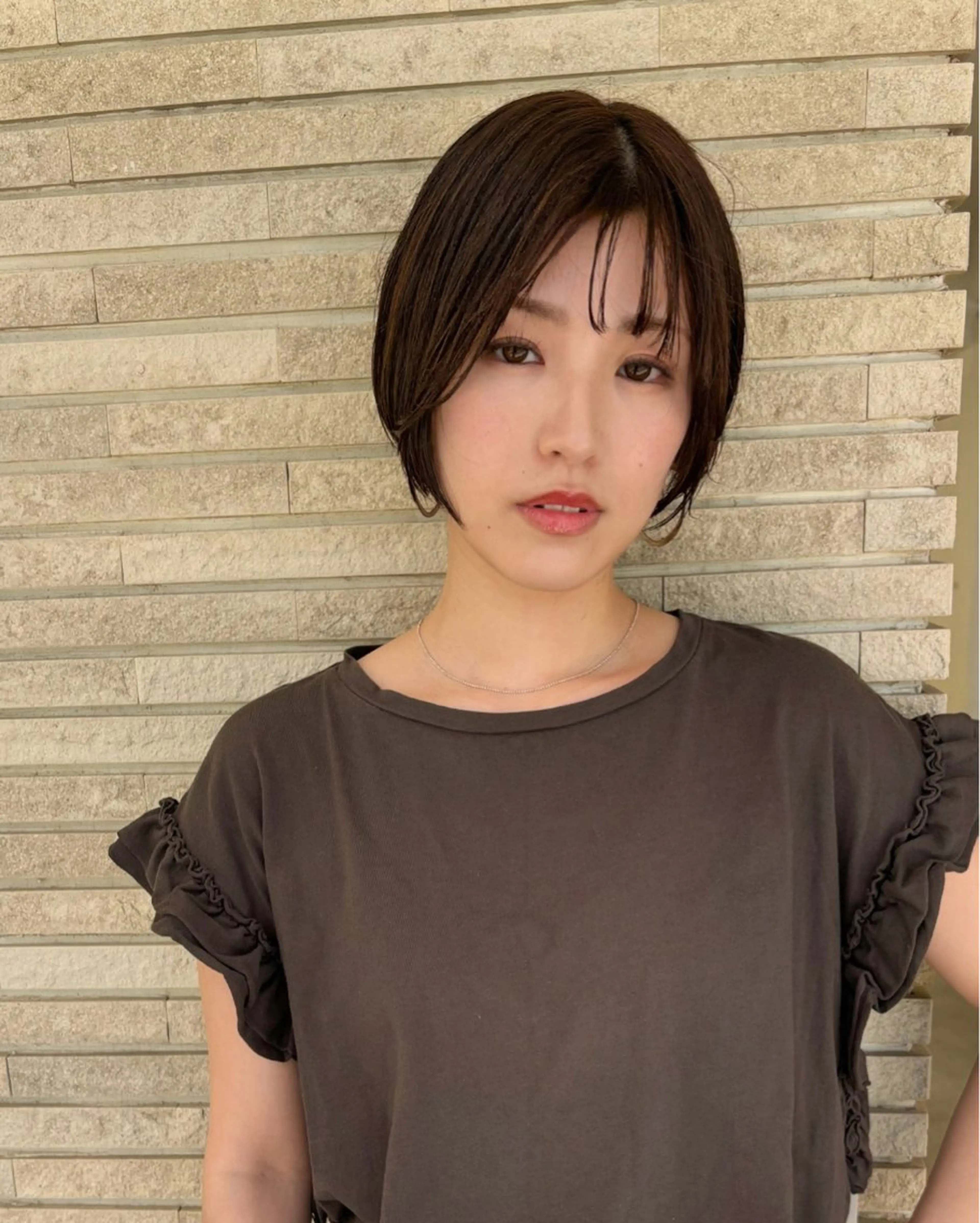 ショート カラー イルミナカラー カット ヘアカラー grand juteのヘアスタイル