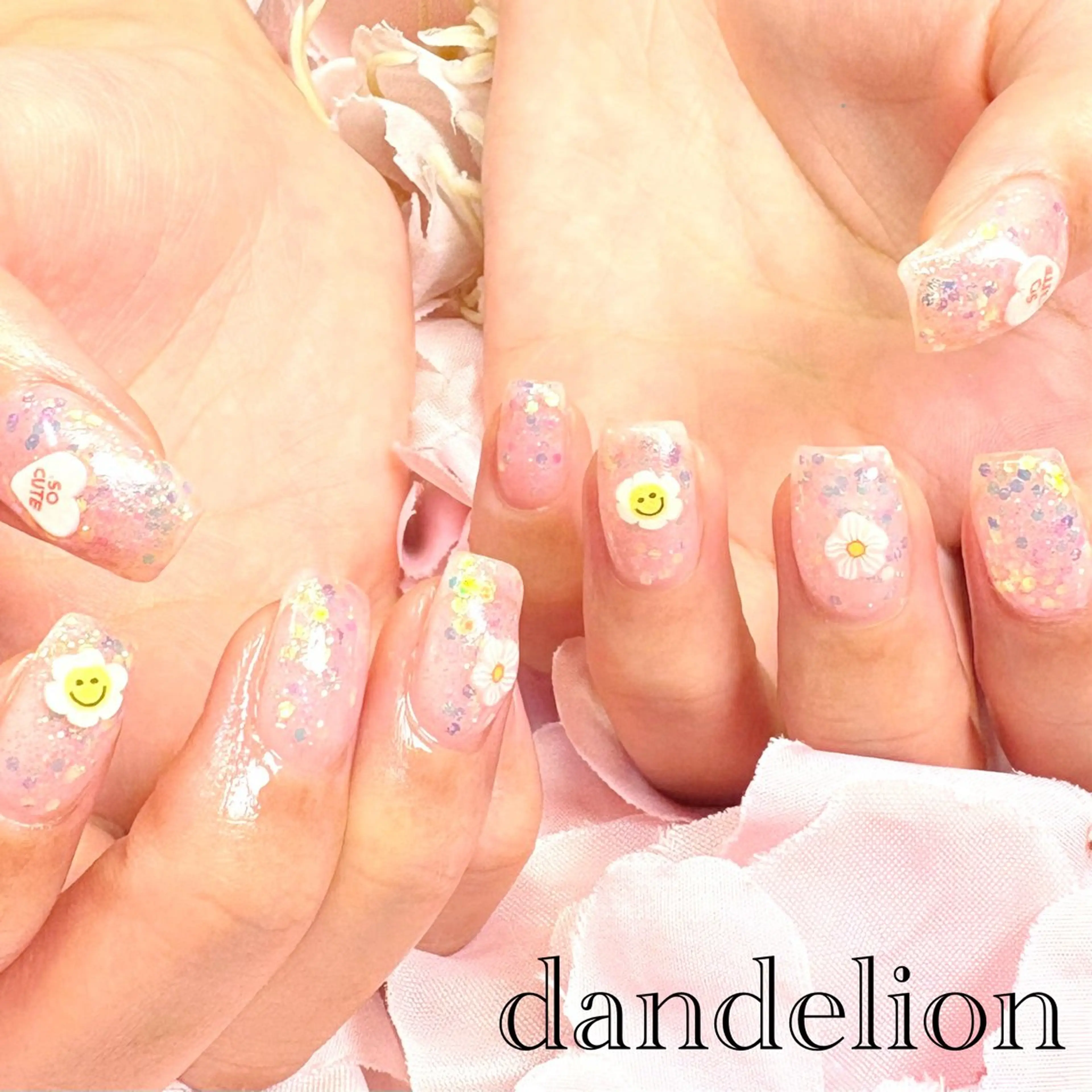 ネイル ハンドネイル ハンドケア dandelion ダンデライオンのネイルデザイン