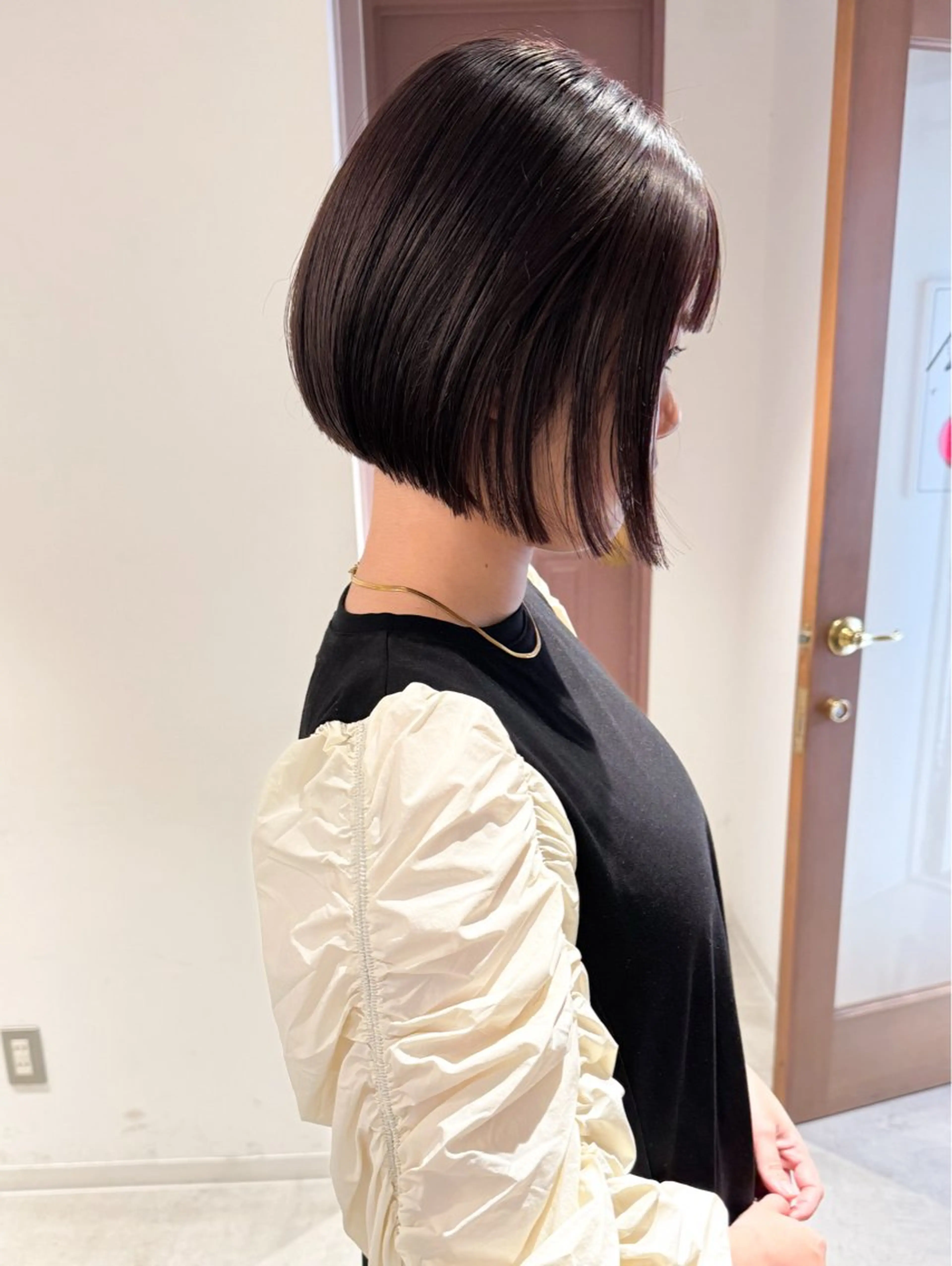 ショート カット ヘアカラー 縮毛矯正 トリートメント 似合わせボブ×地毛風 縮毛矯正❕ayanaのヘアスタイル