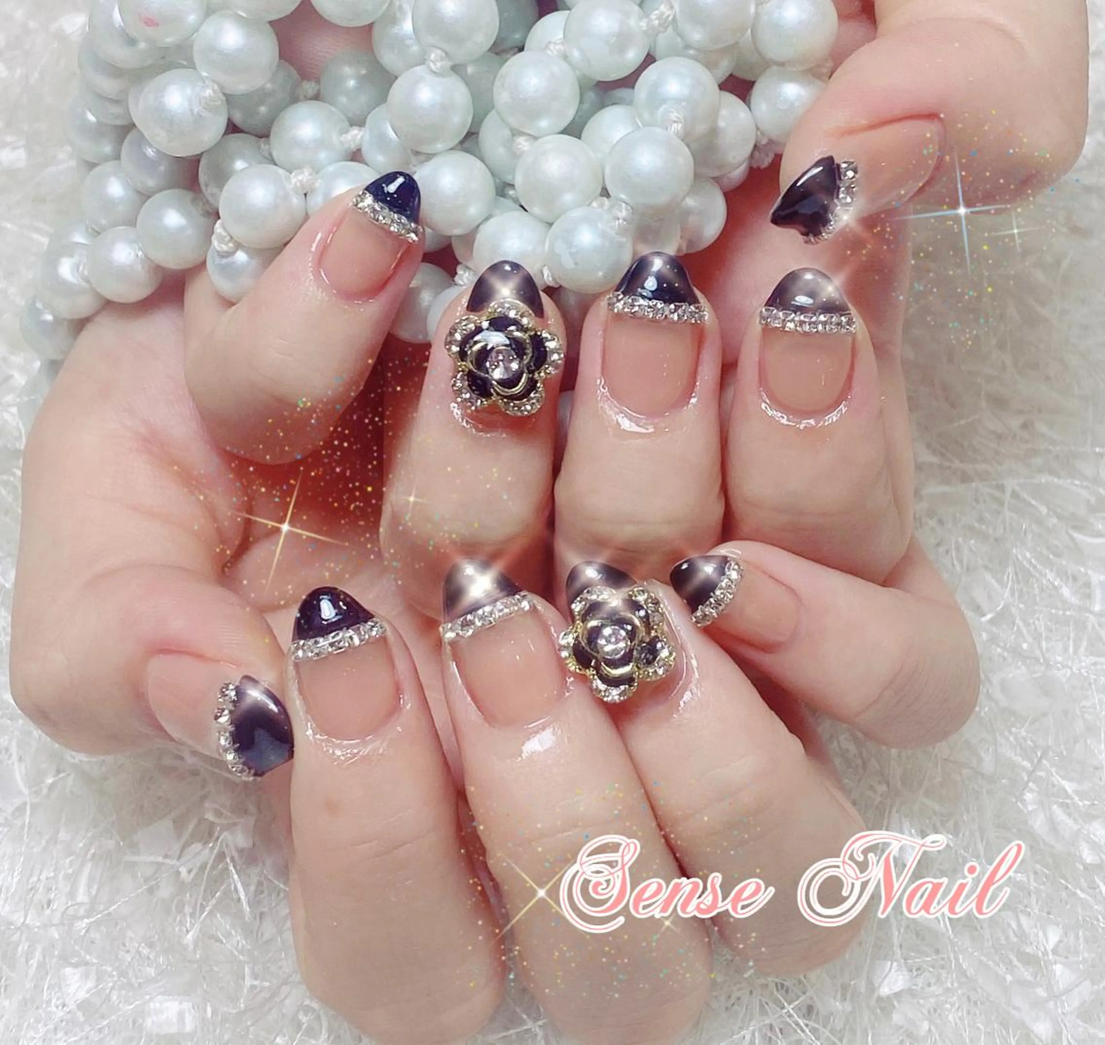 ネイル カラー パーマ ヘアアレンジ メンズ キッズ マツエク・マツパ アイブロウ ロング 🎀Sense Nail渋谷店🎀のネイルデザイン