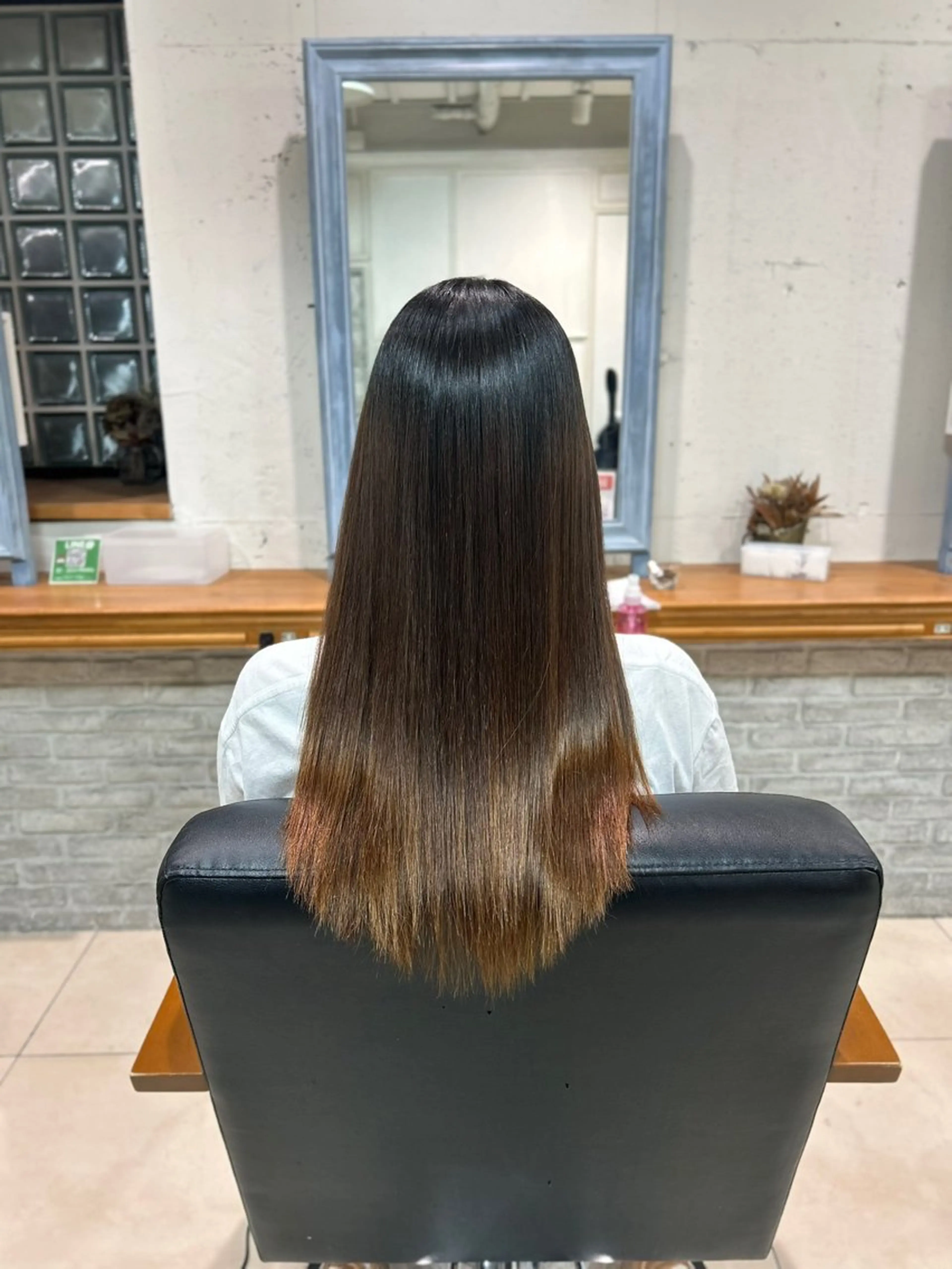 ロング カット トリートメント 暖色カラー/アレンジ /束間まつげ🌼のヘアスタイル