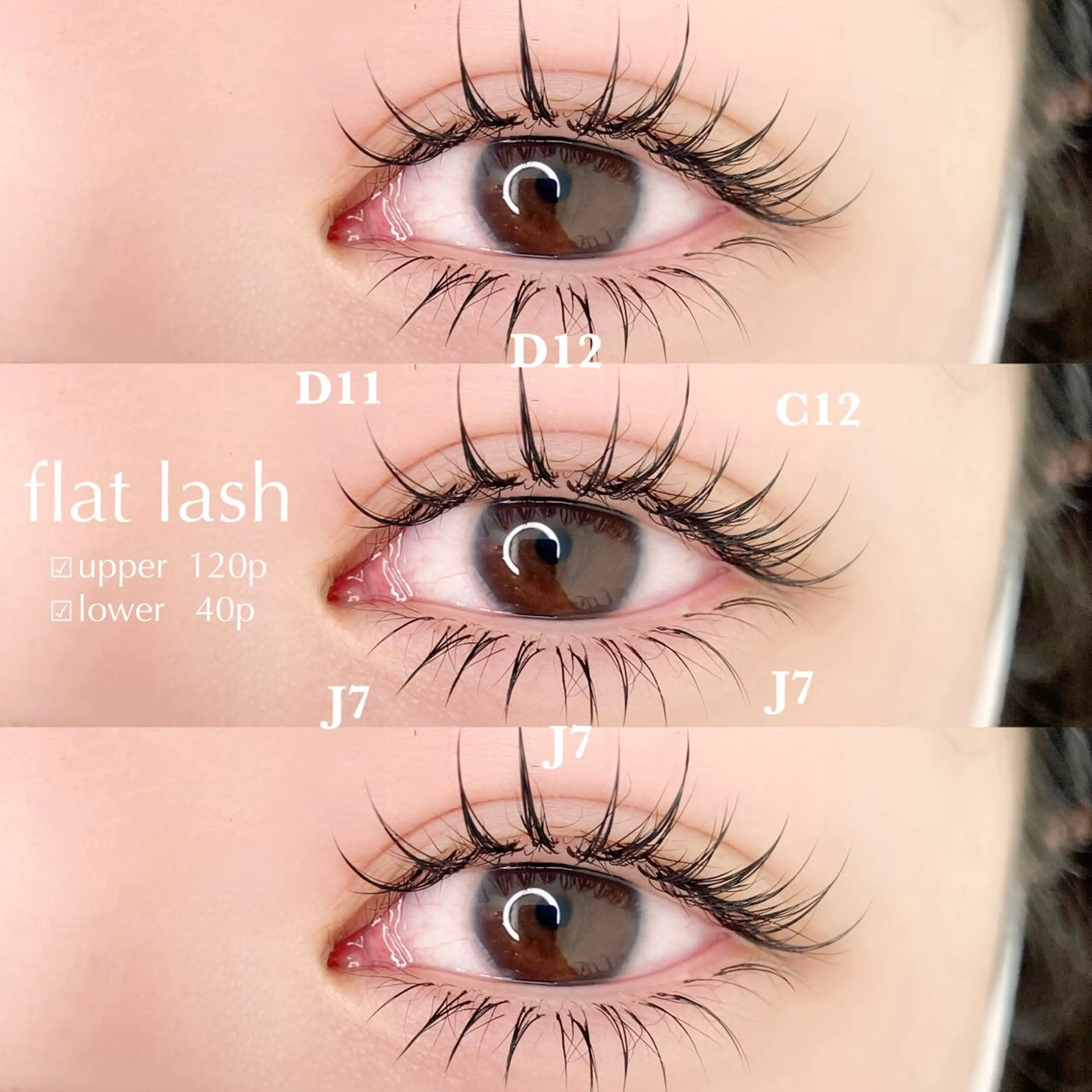 上下フラット🦋上120本+下40本の写真