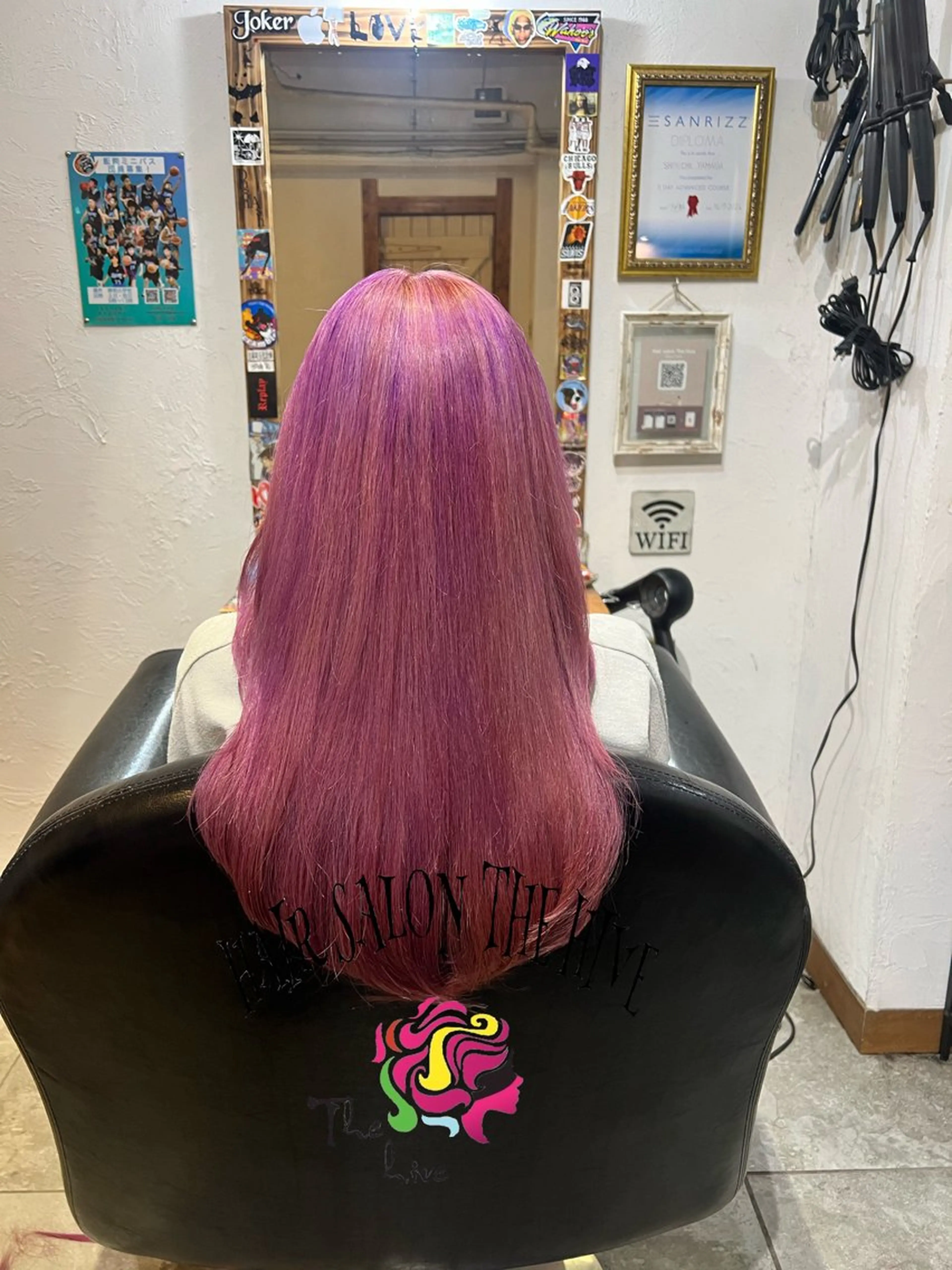 ロング カラー カット ヘアカラー Hair salon The  hiveのヘアスタイル