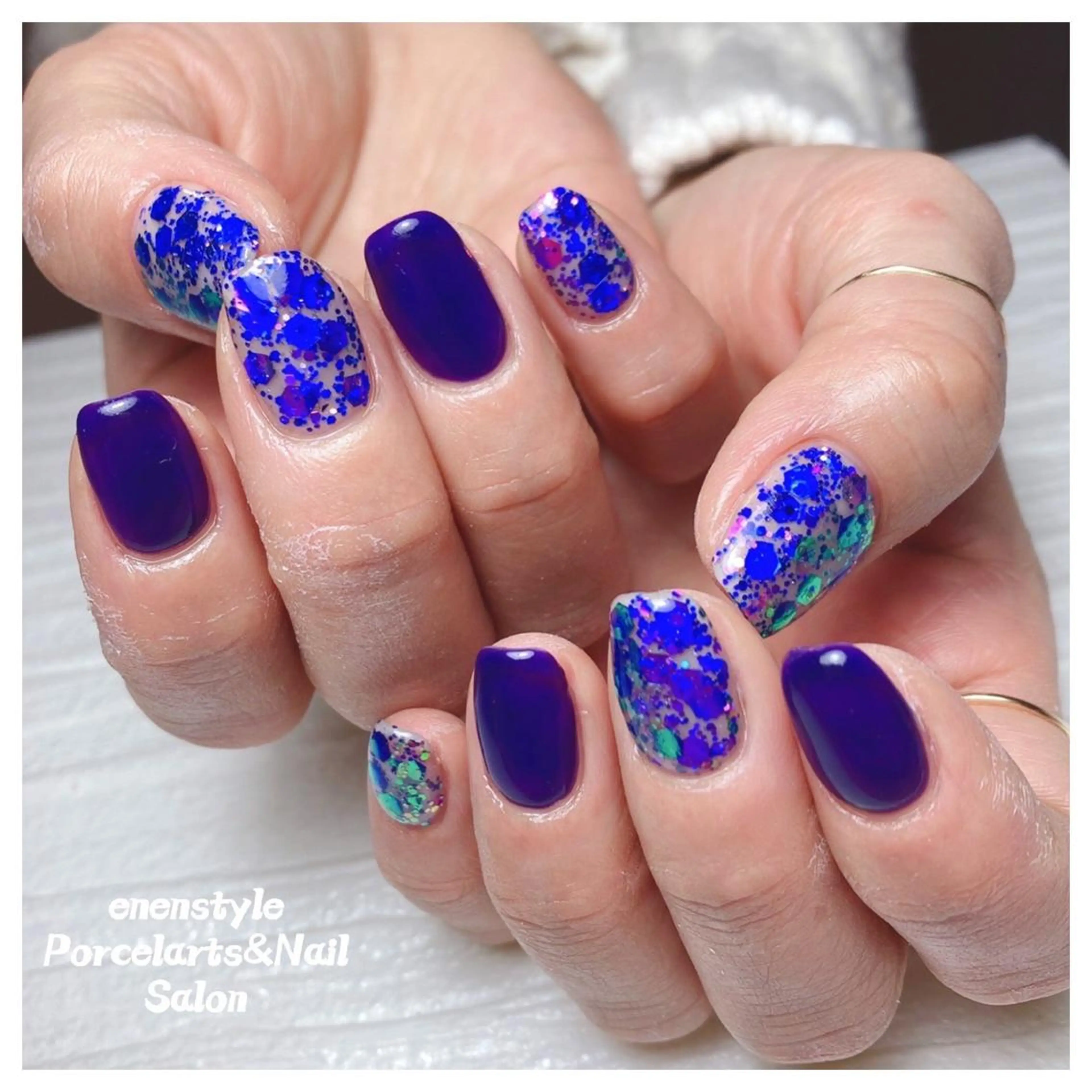 ミディアム ネイル 👑enen style👑のネイルデザイン