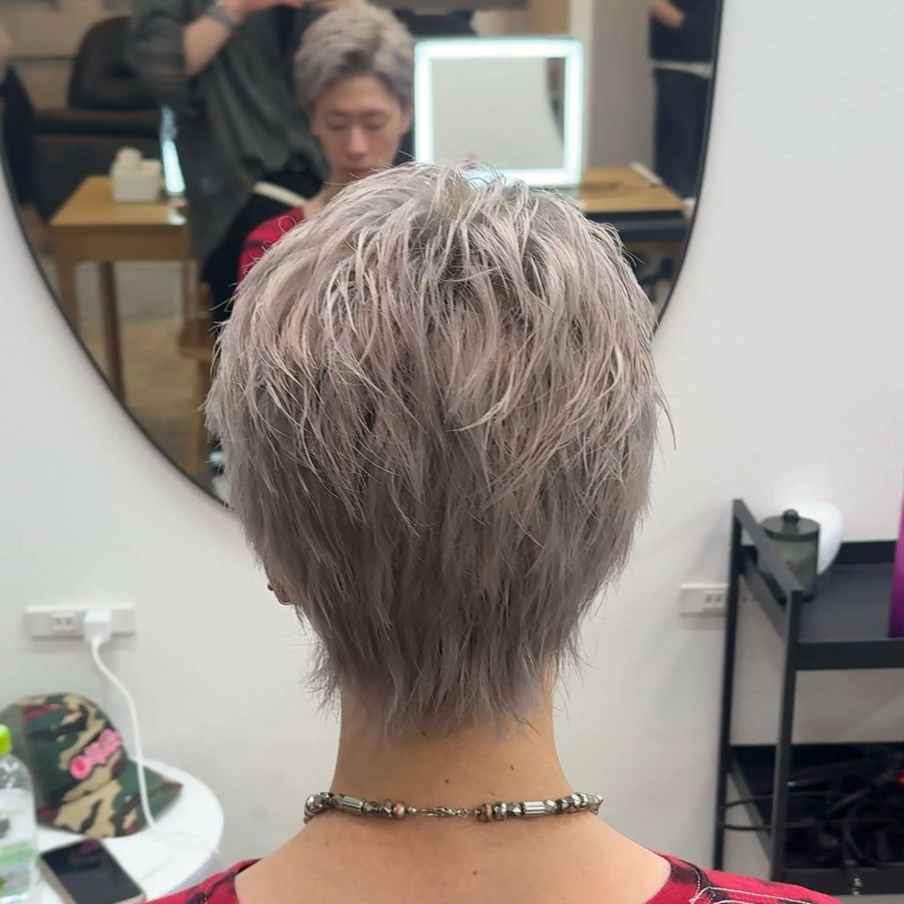 ショート カラー ブリーチ ブロンド ヘアカラー ブリーチカラー/渋谷 /髪質改善/shinのヘアスタイル