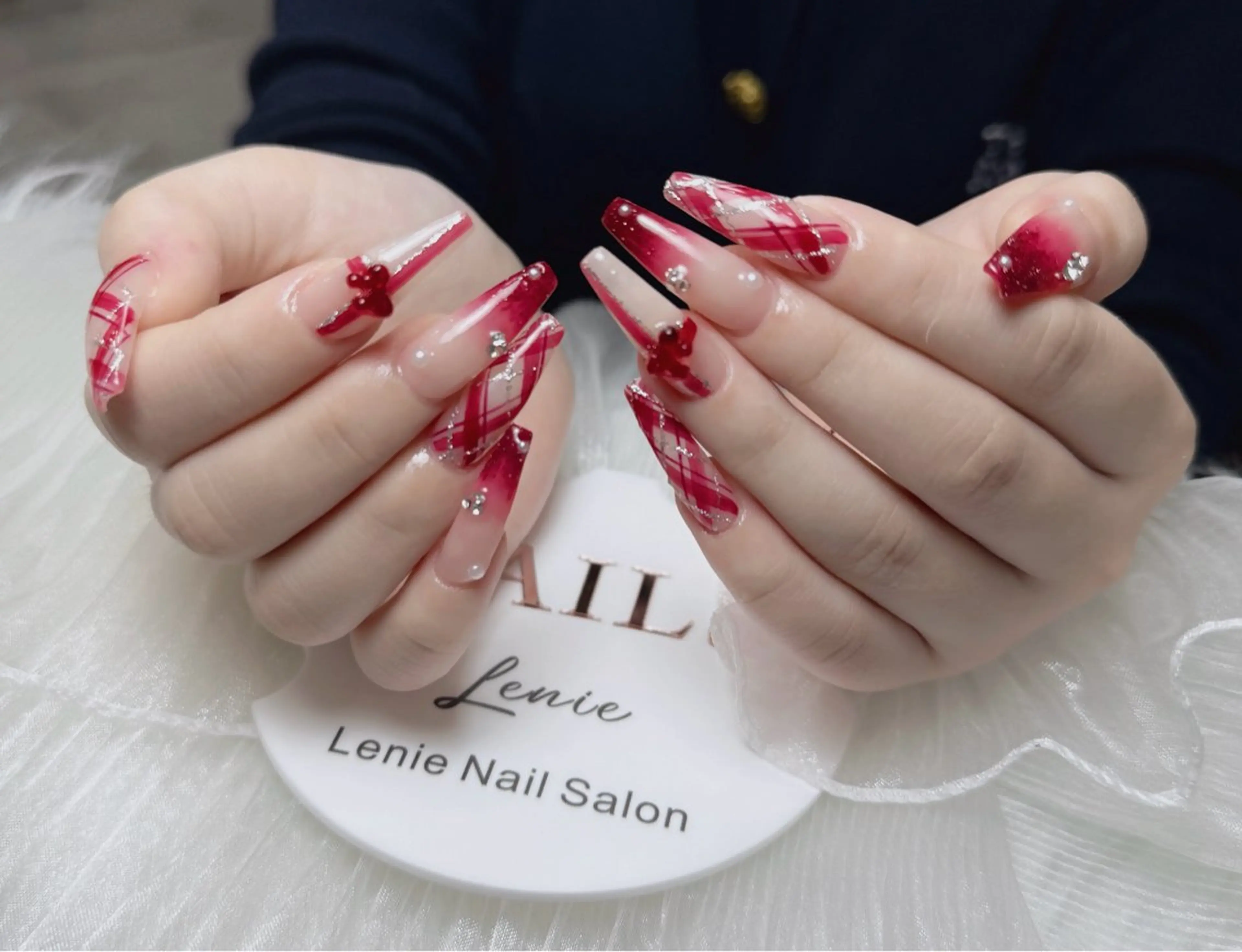 ネイル アートネイル 韓国ネイル 持ち込み ワンホンネイル ハンドネイル Lenie Nail Salonのネイルデザイン