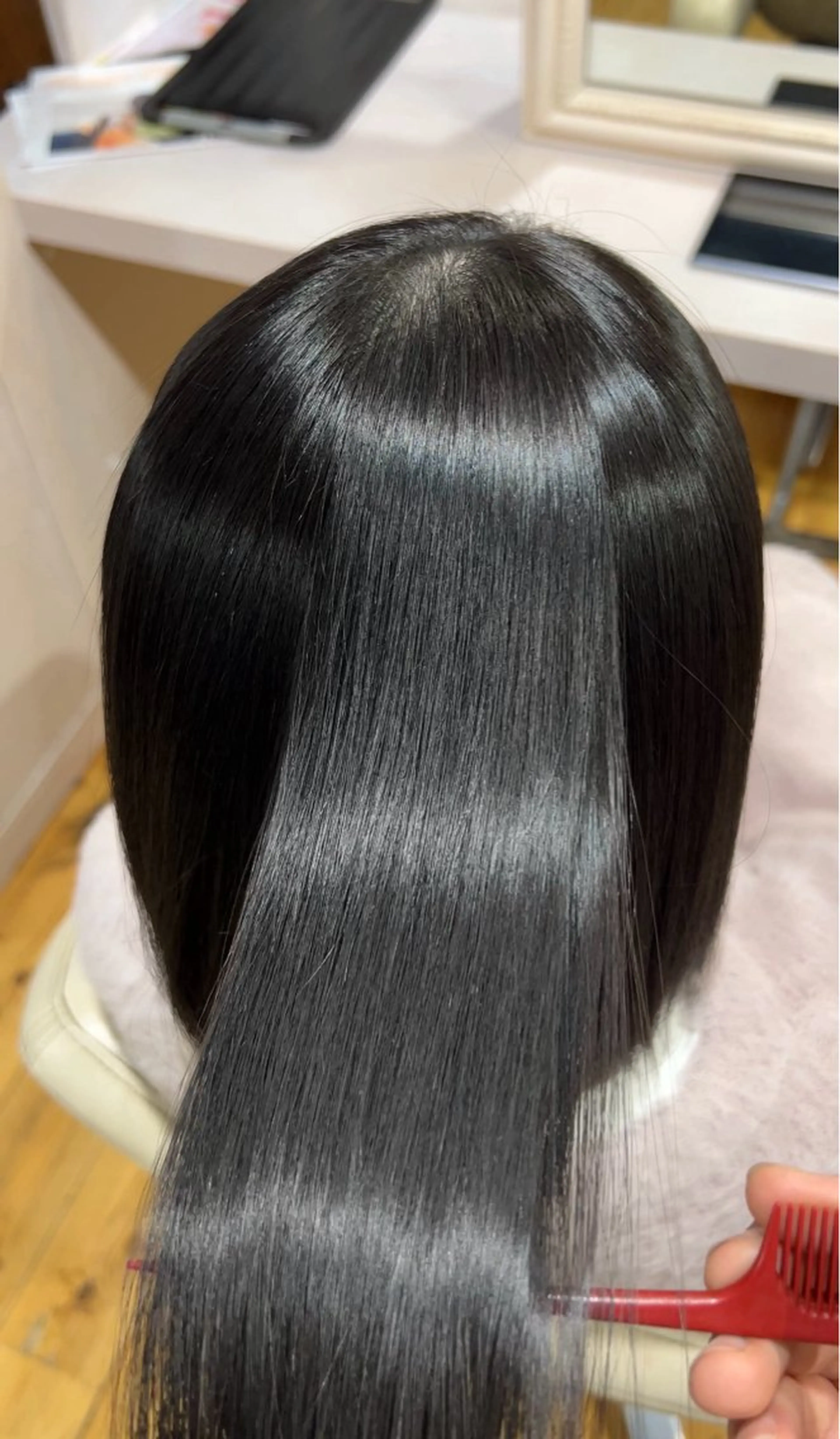 ミディアム カット 縮毛矯正 トリートメント 佐藤 翔空【艶 カラー/縮毛矯正】のヘアスタイル