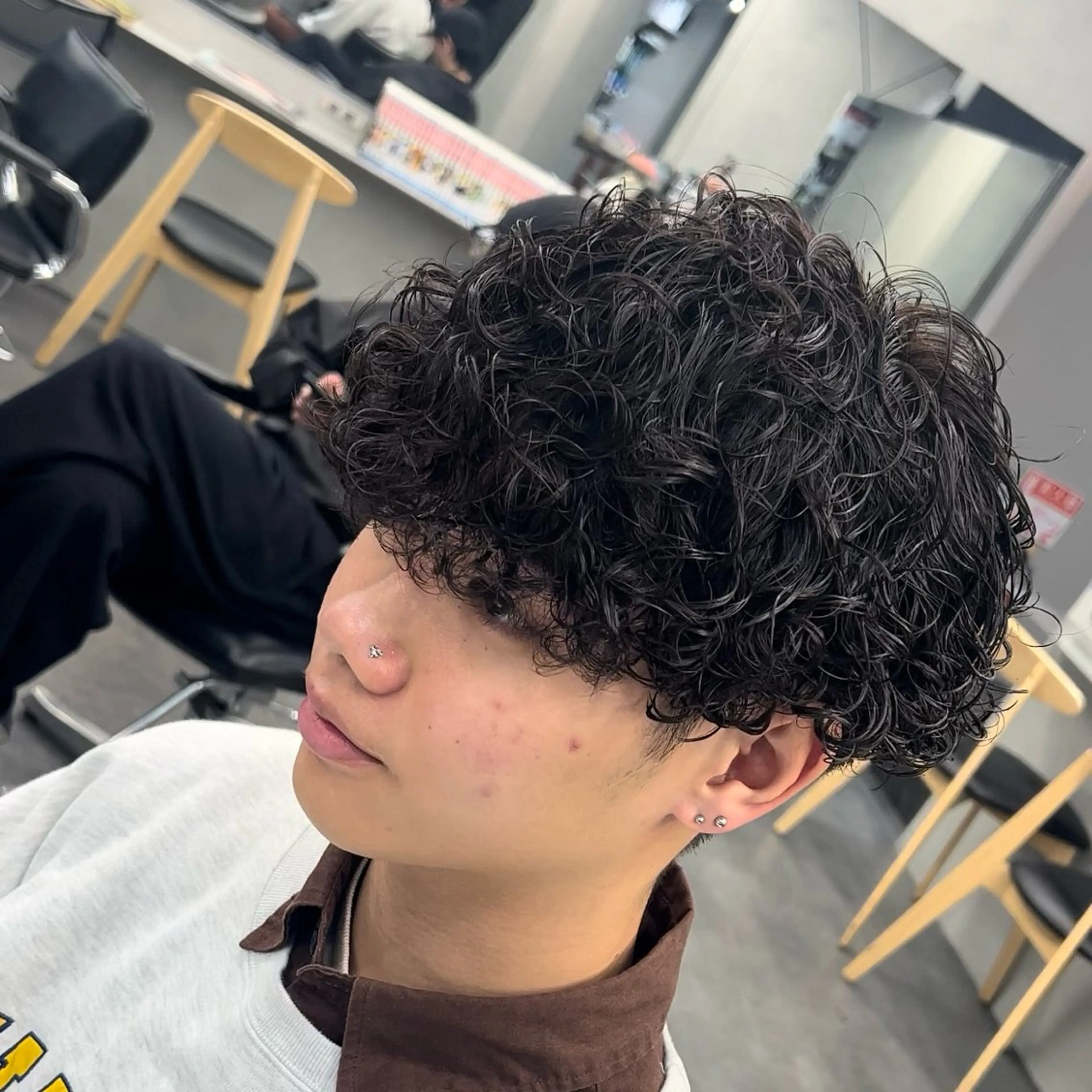 ショート パーマ メンズ メンズパーマ プードルパーマ プードルパーマ 松下 友希 【fifth】のヘアスタイル