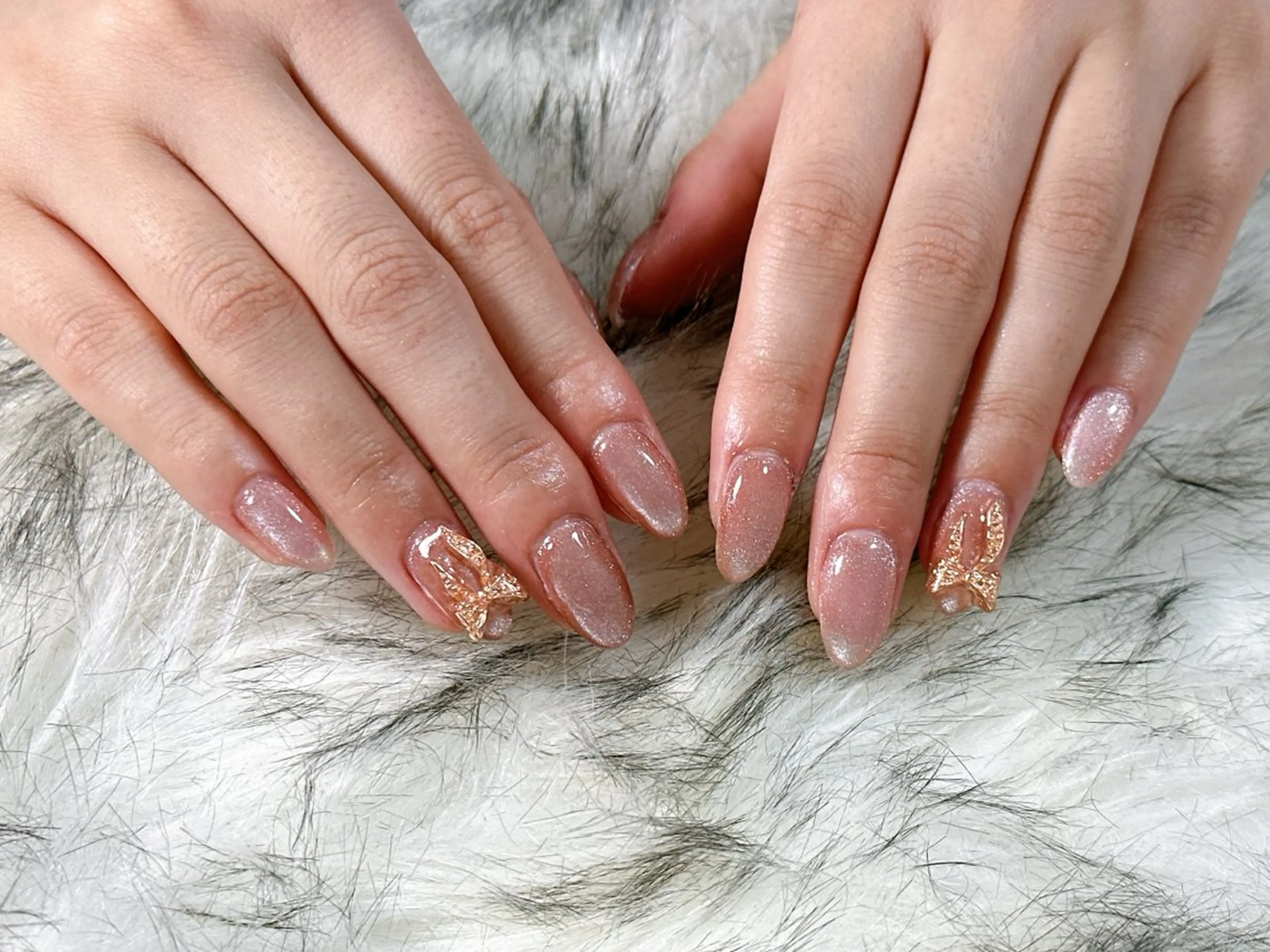 ネイル オーロラネイル ブルー フットネイル フレンチネイル ジェルネイル kiki nail たまプラーザのネイルデザイン