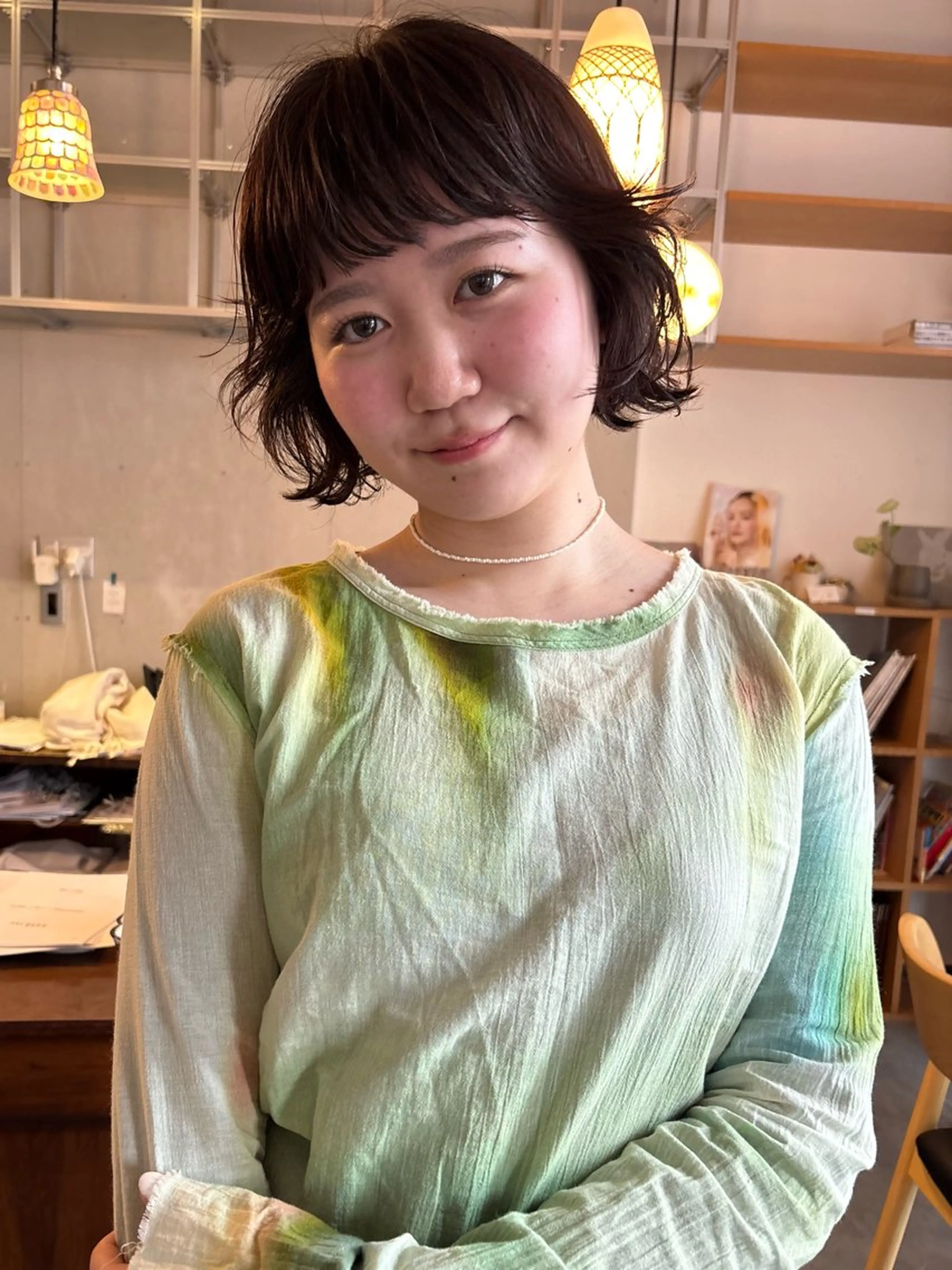 ショート パーマ 小日向 沙織のヘアスタイル