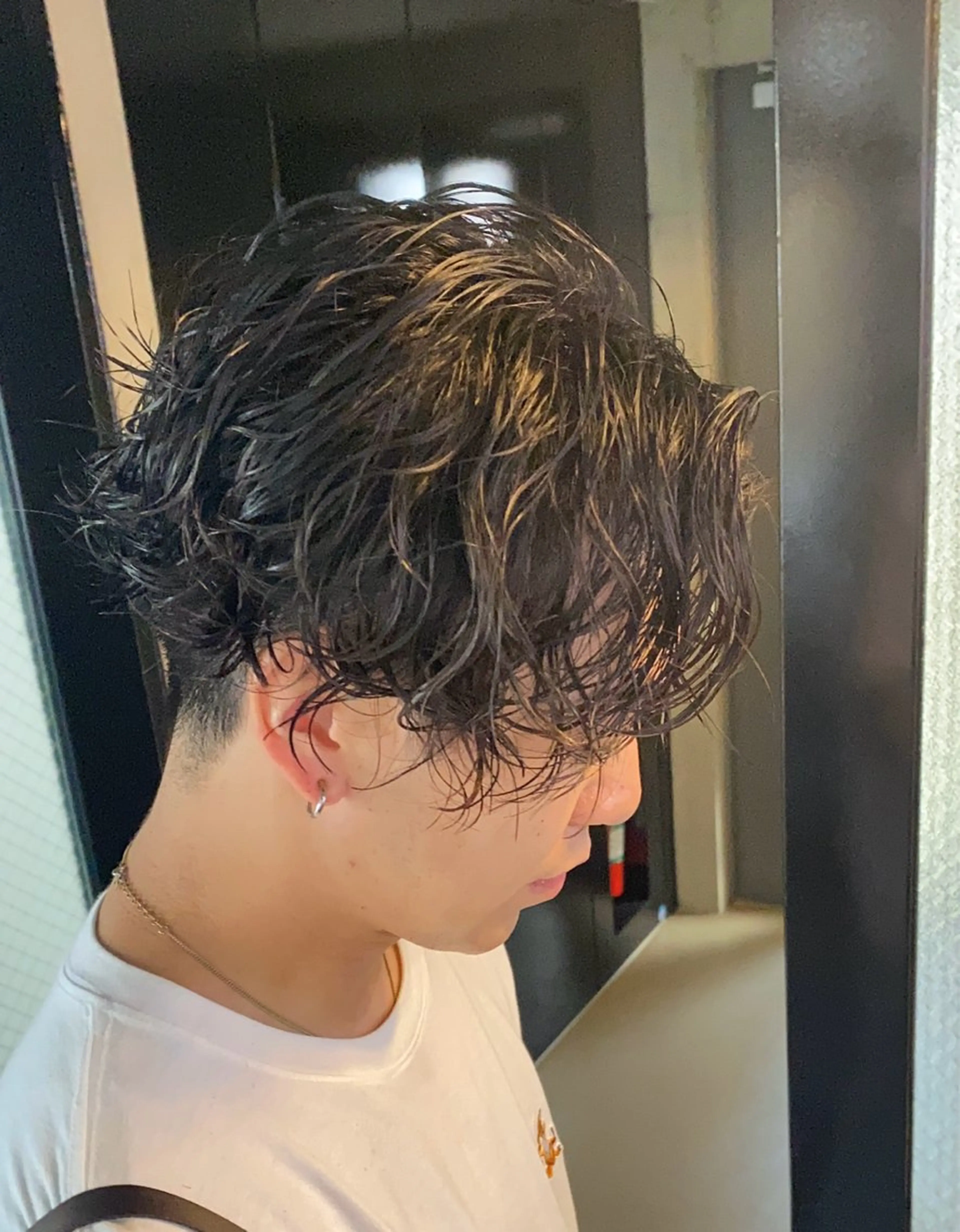 パーマ メンズ パーマ/ダブルカラー ブリーチ⭐️海斗のヘアスタイル