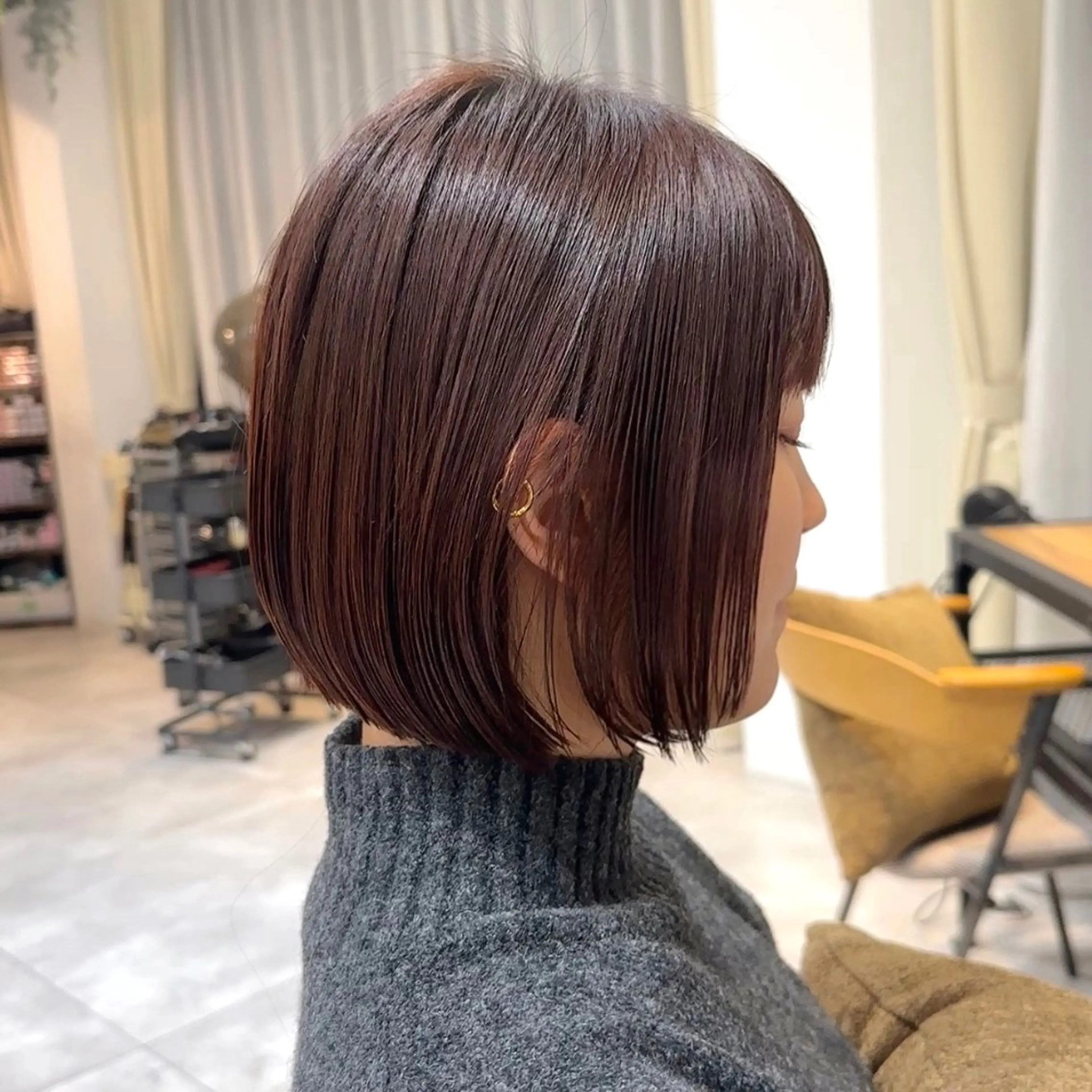 ショート ace 梅田所属・ツヤ髪レイヤー/ 顔まわり/kokiのヘアスタイル