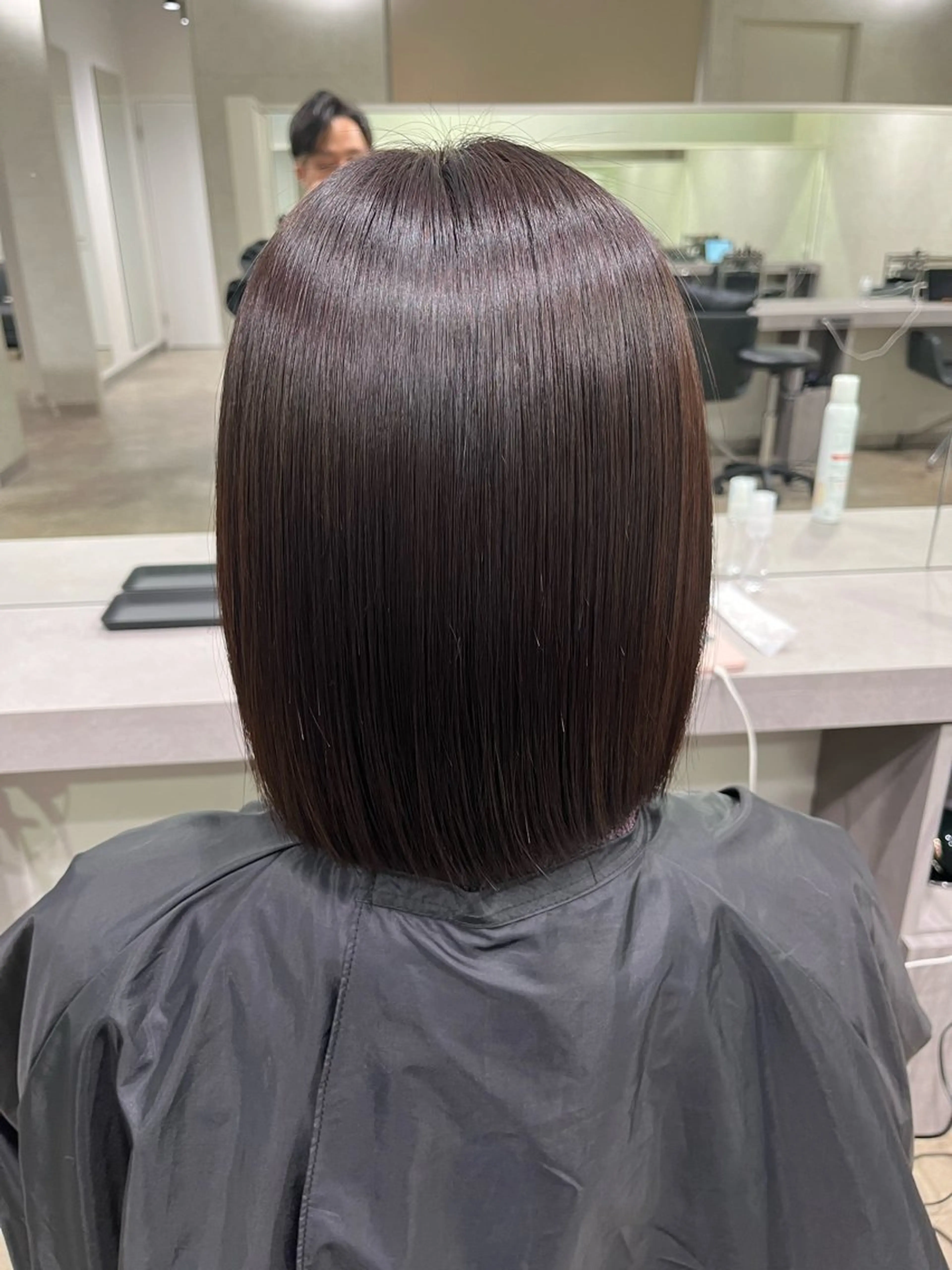 ミディアム パーマ 縮毛矯正 特化生田のヘアスタイル