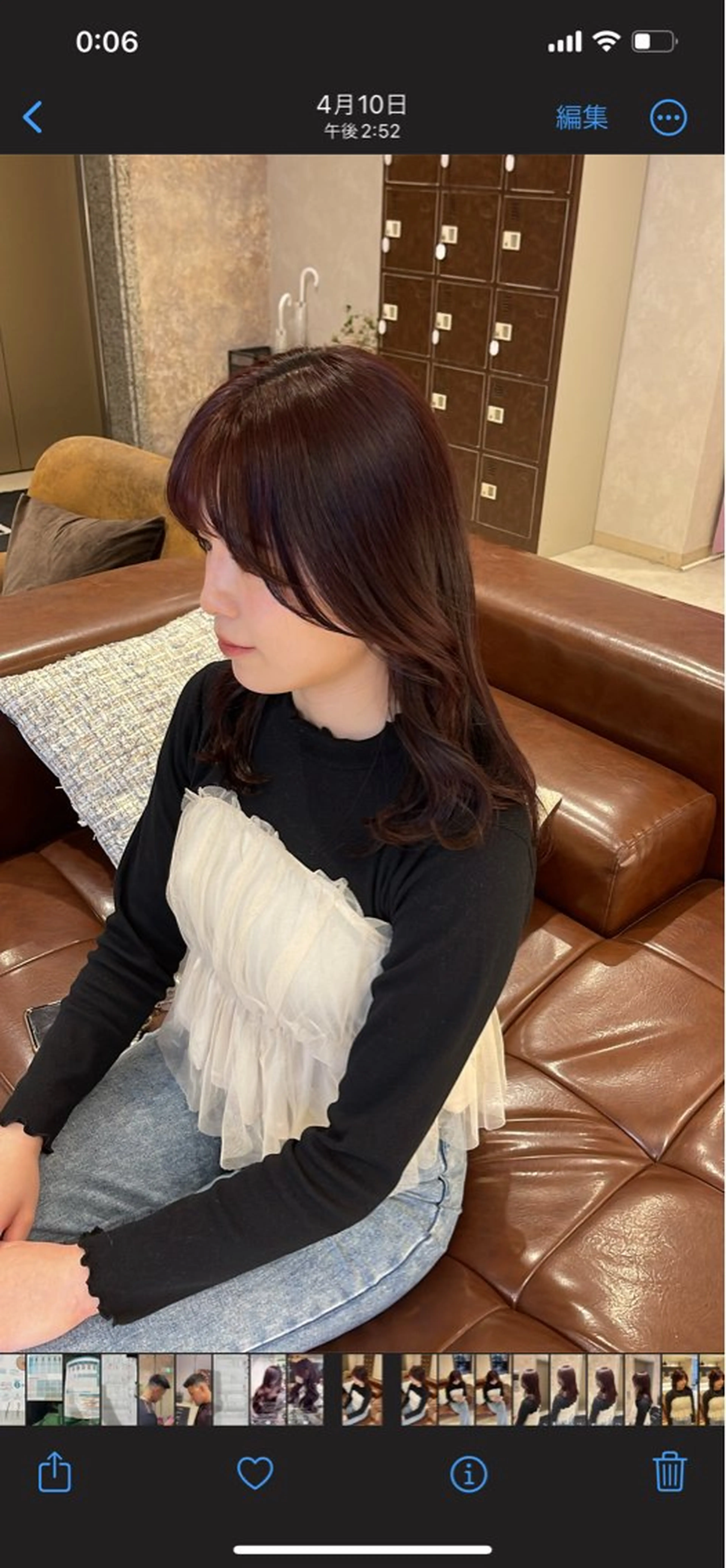 セミロング カット ヘアカラー トリートメント メンズ/アイブロウ 菊池啓太のヘアスタイル