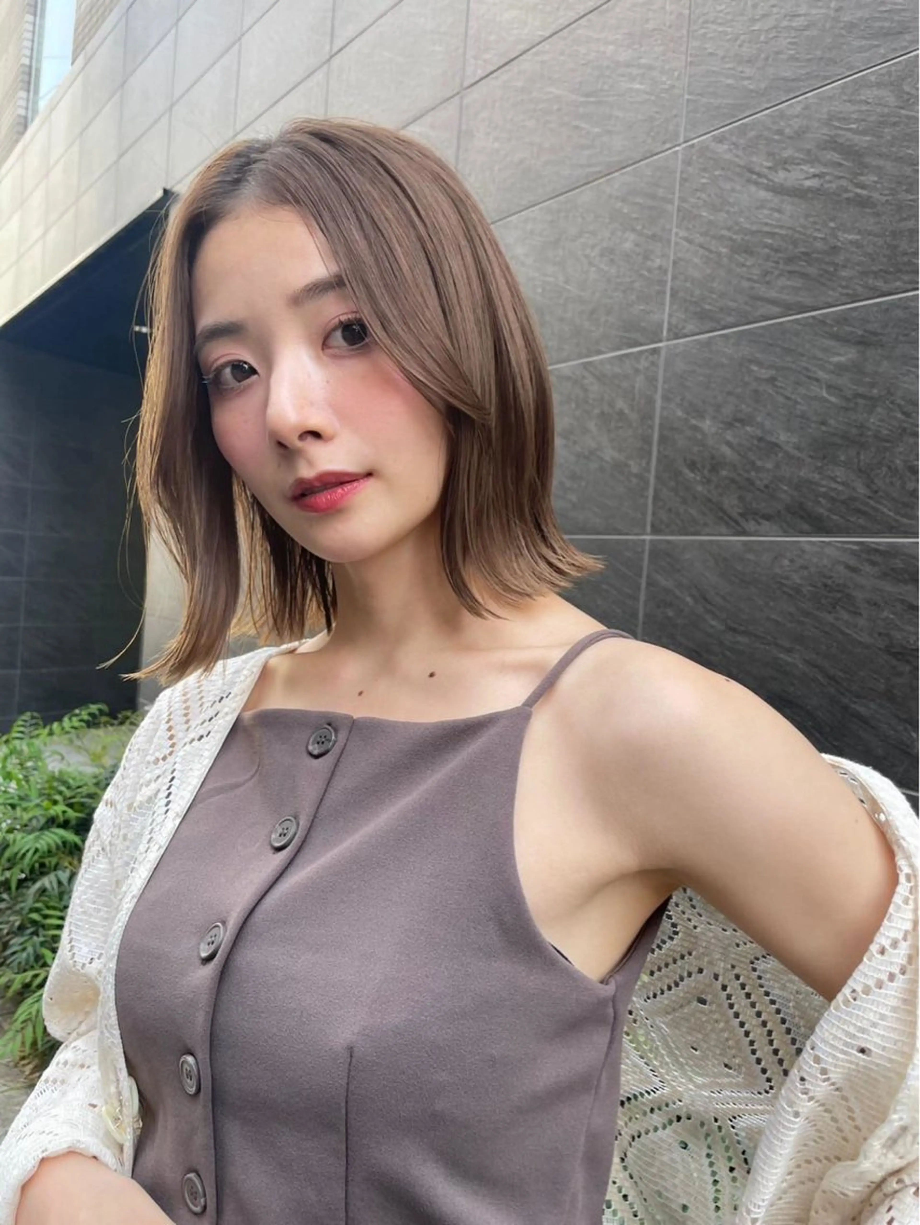 ミディアム カラー ヘアアレンジ TOA／ 福岡JIL BLANのヘアスタイル