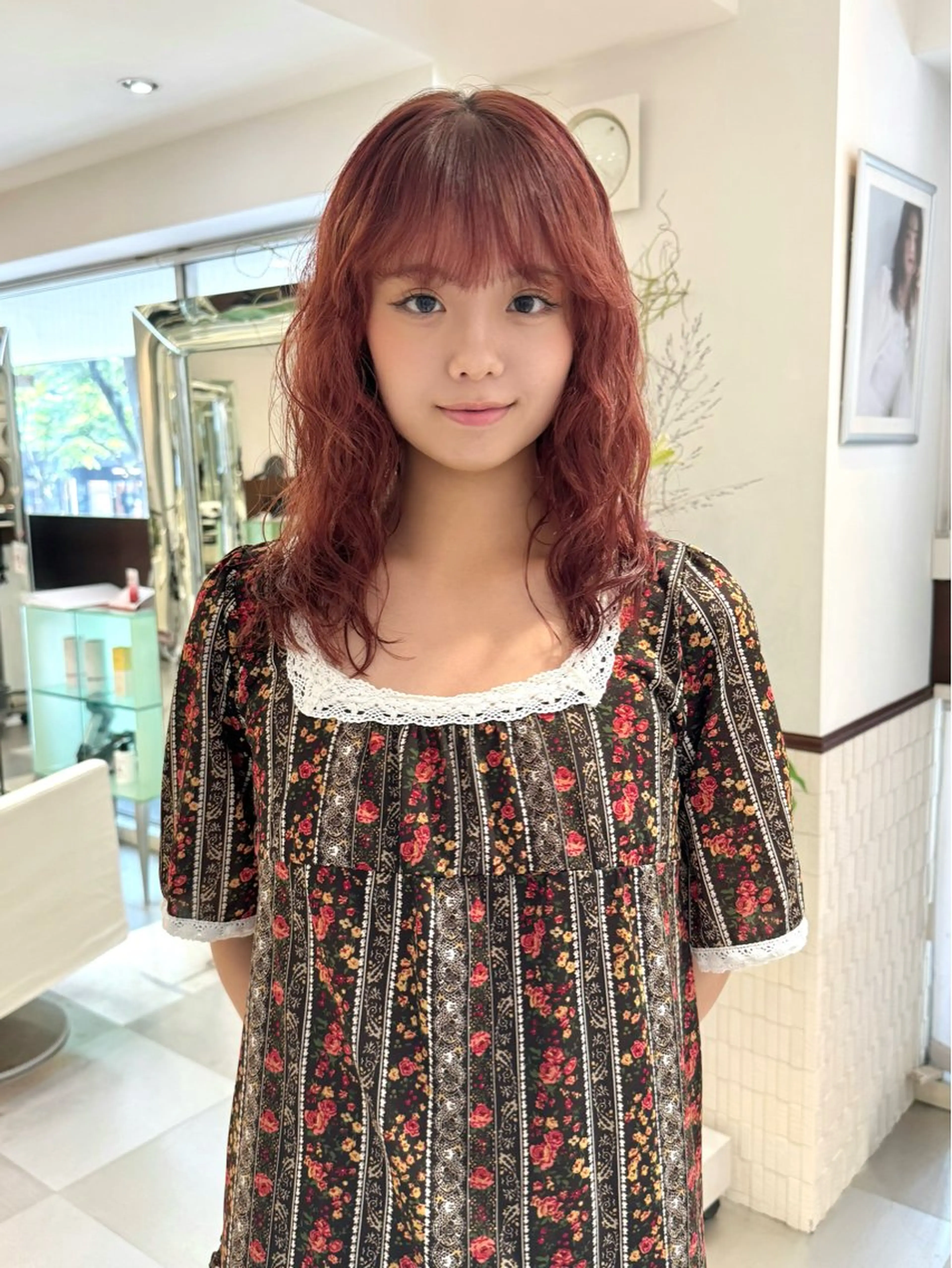 ミディアム パーマ ミディアムパーマ デジタルパーマ カット パーマ トリートメント デジタルパーマ 🌀ボブ　萩原　龍のヘアスタイル