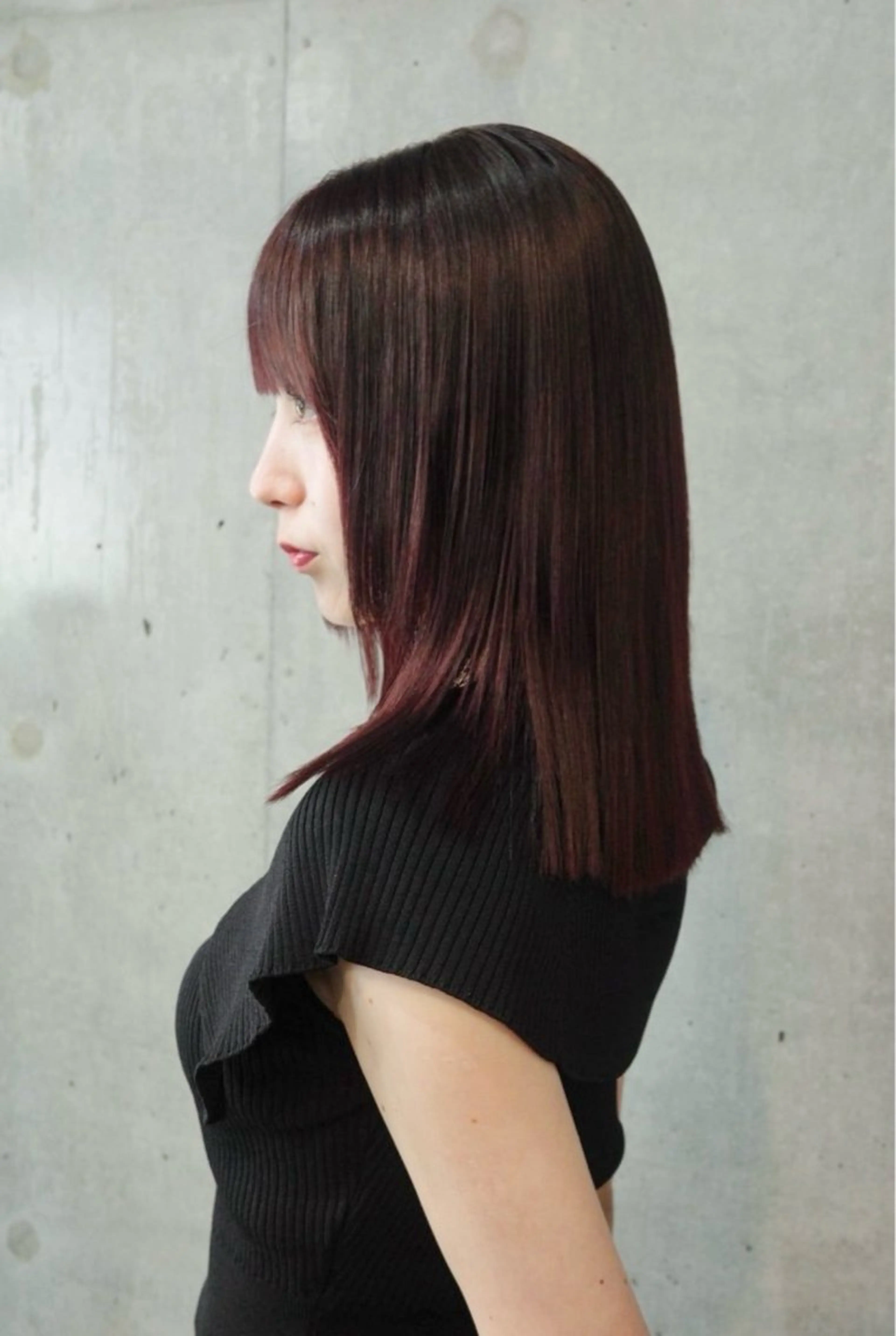 カラー ブリーチ ブリーチなしカラー manami/艶髪 /くすみカラーのヘアスタイル