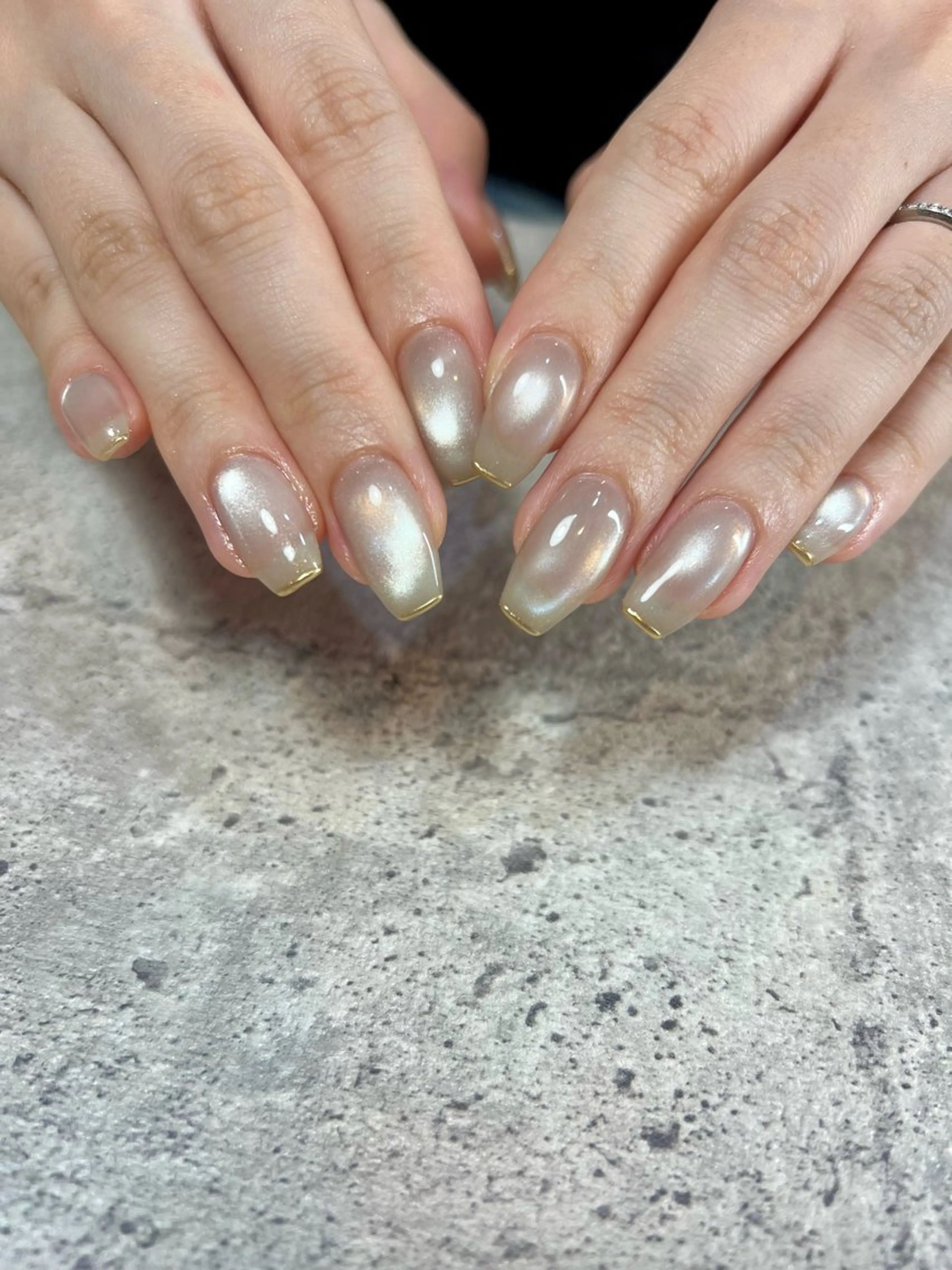 ネイル フレンチネイル ミラーネイル ハンドネイル nail salon y＋のネイルデザイン