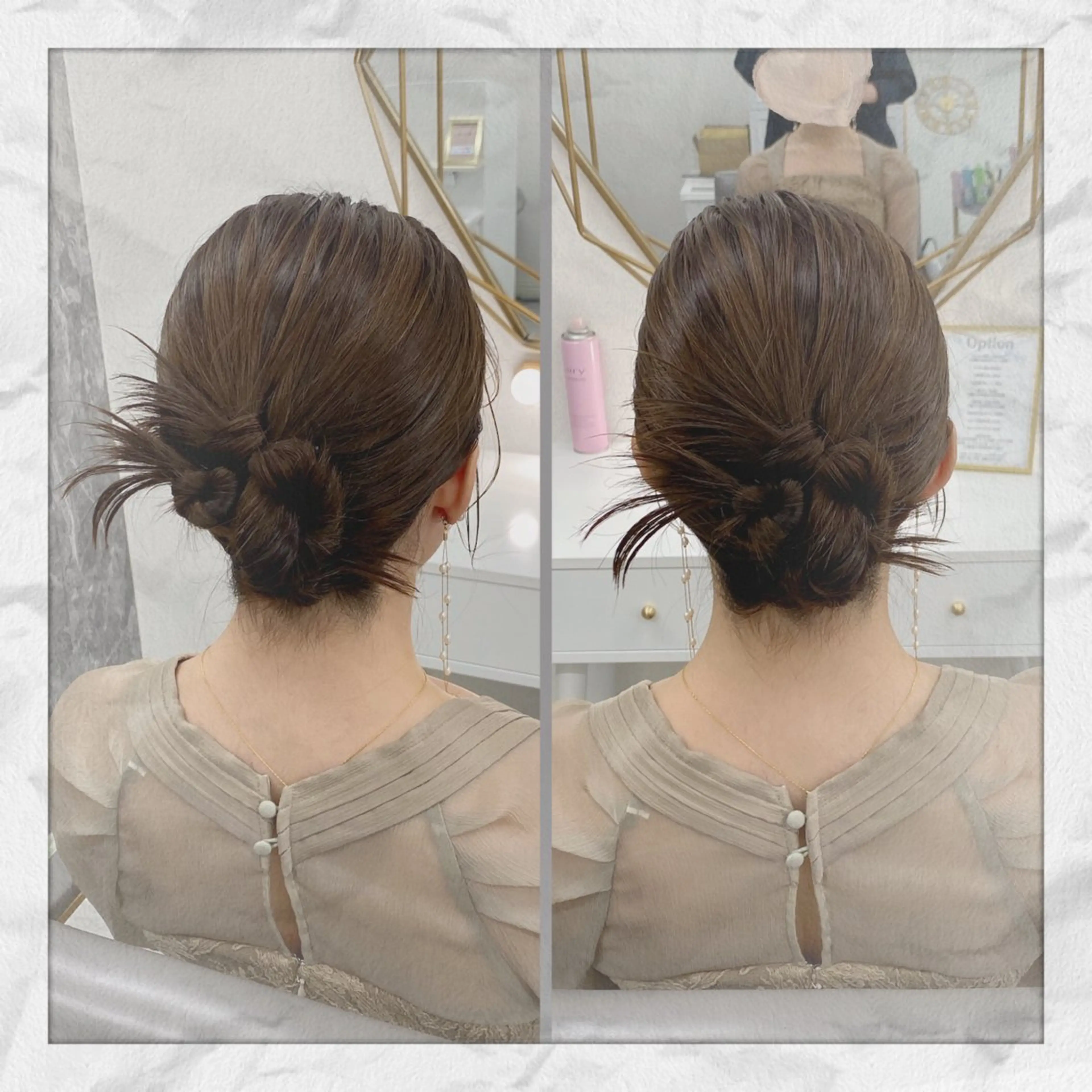 セミロング ヘアアレンジ ヘアセット ヘアセット/着付け 𓇼 松本 夏美𓇼のヘアスタイル