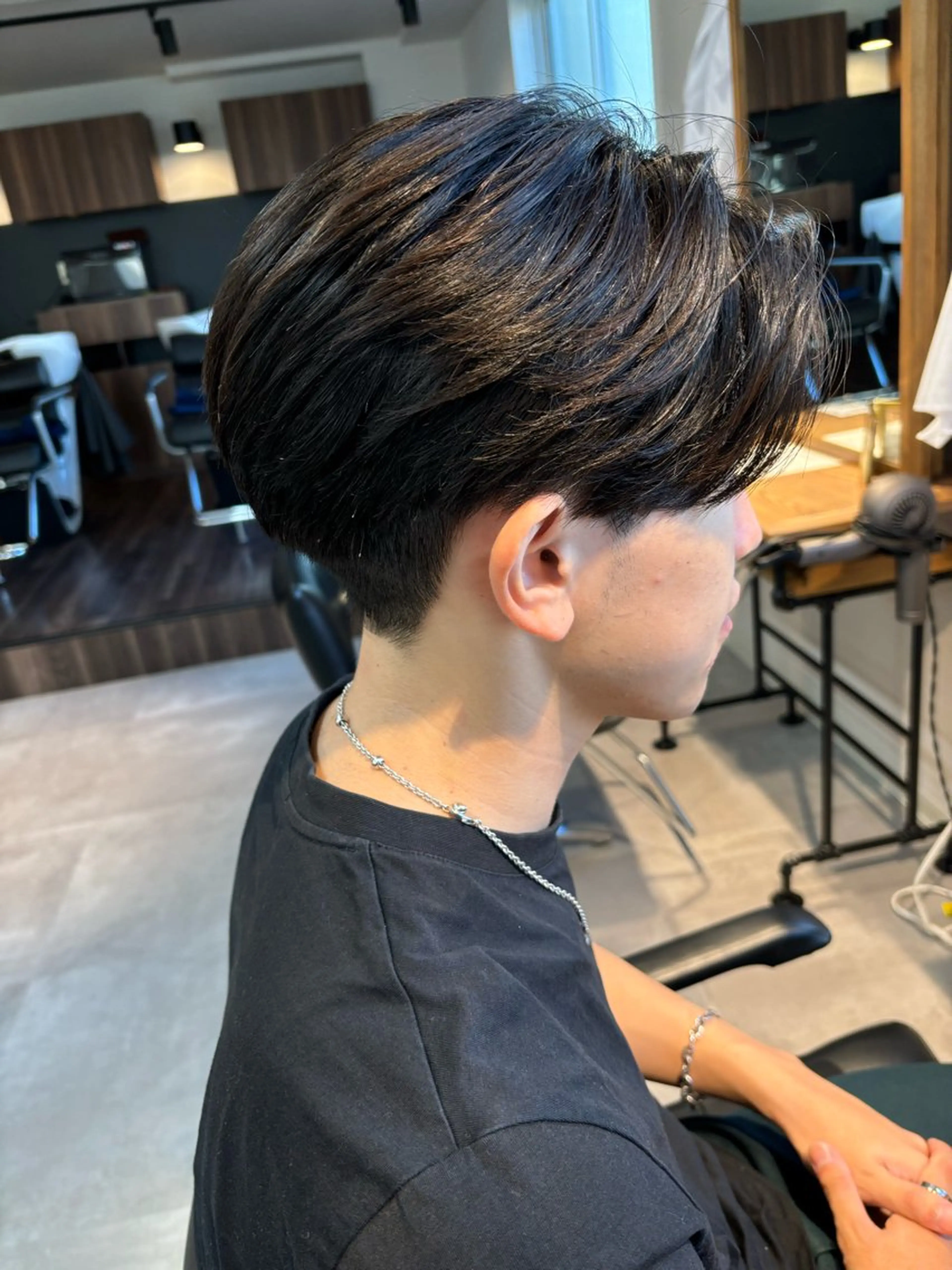 メンズ ビジネス センターパート カット 保立/メンズパーマ /メンズカット千葉のヘアスタイル